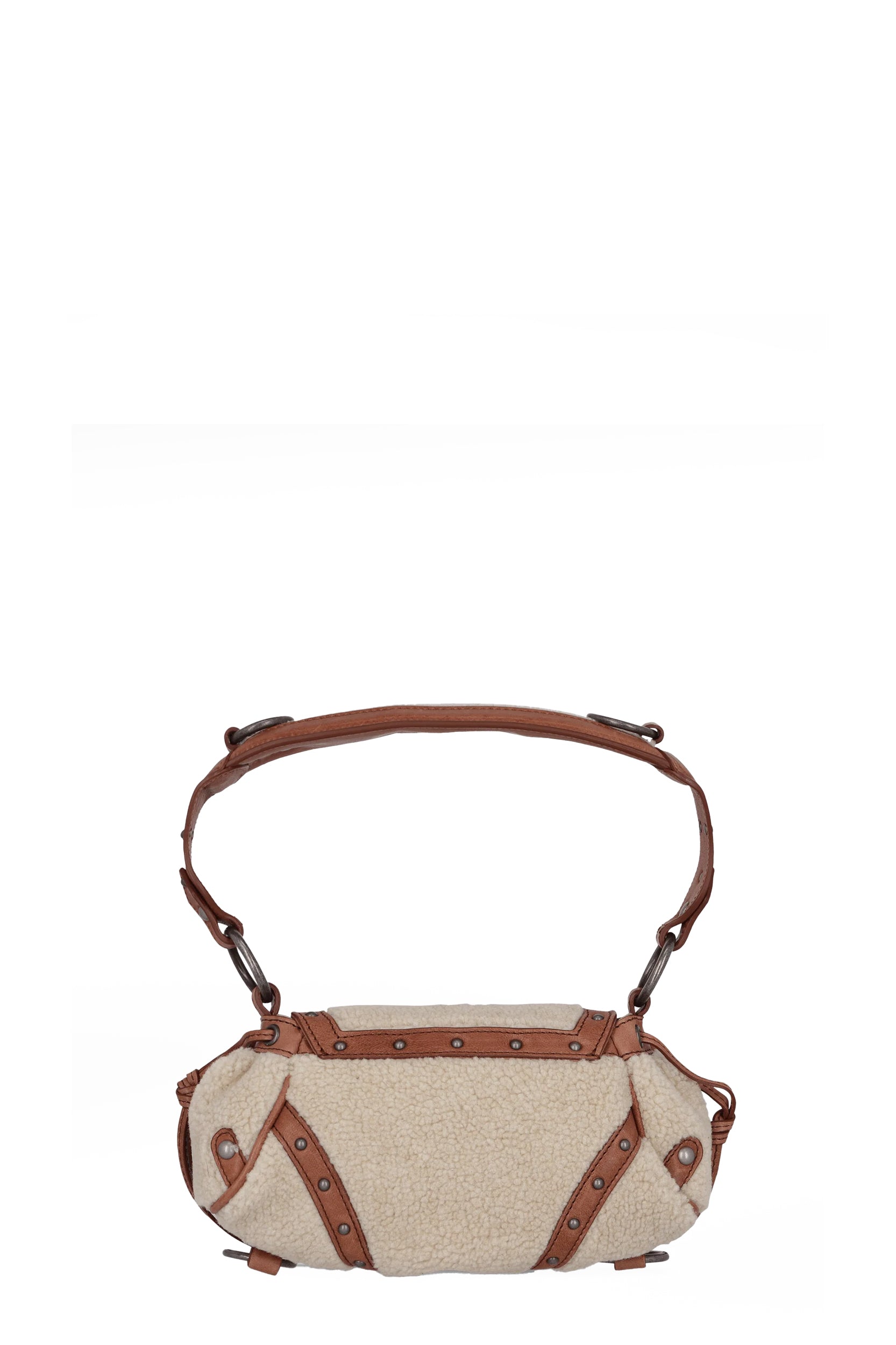 MINI CLAUDIA FUR BAG / WHT