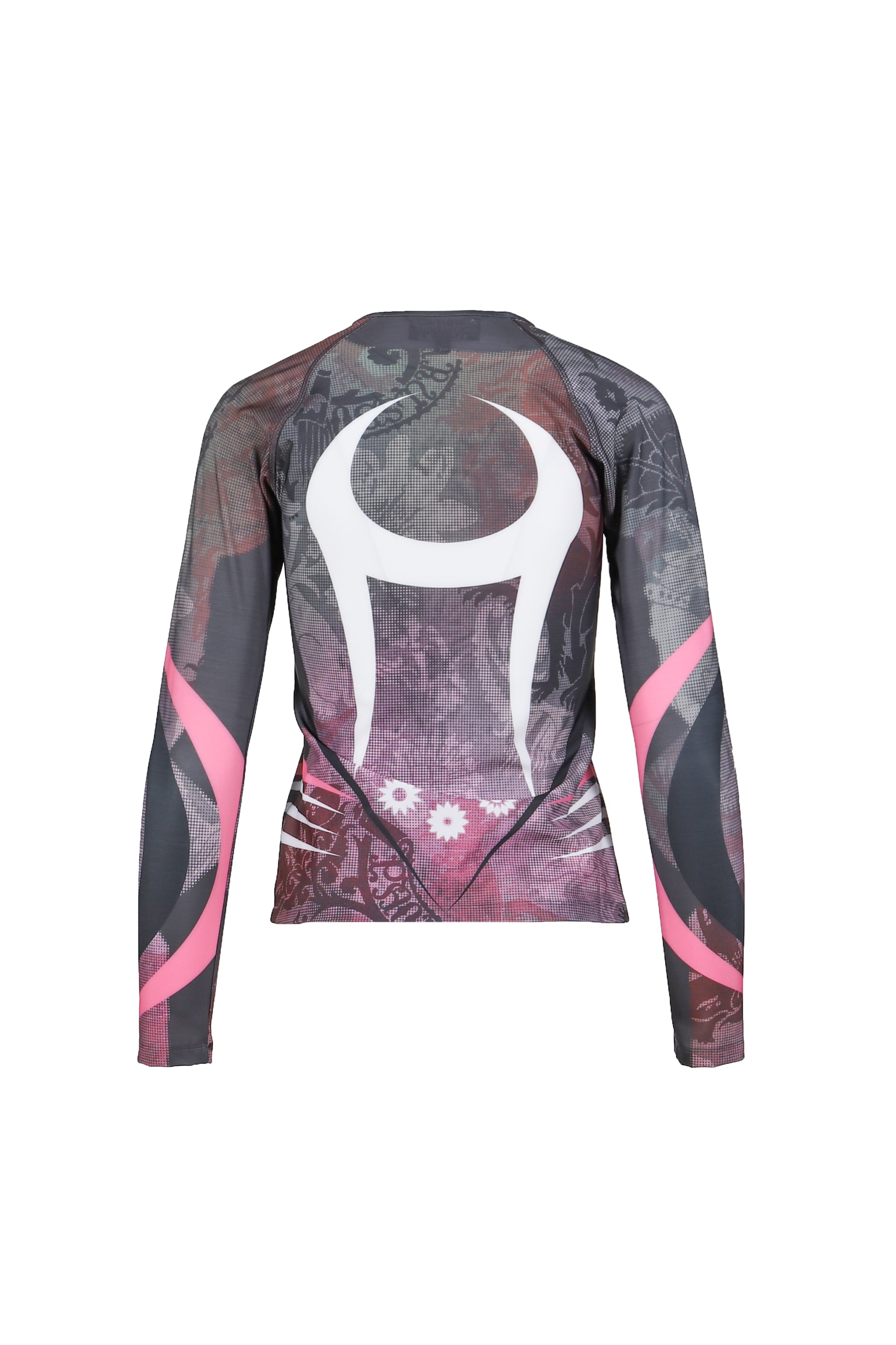 PRINTED LONG SLEEVE FITTED TOP / CAMO