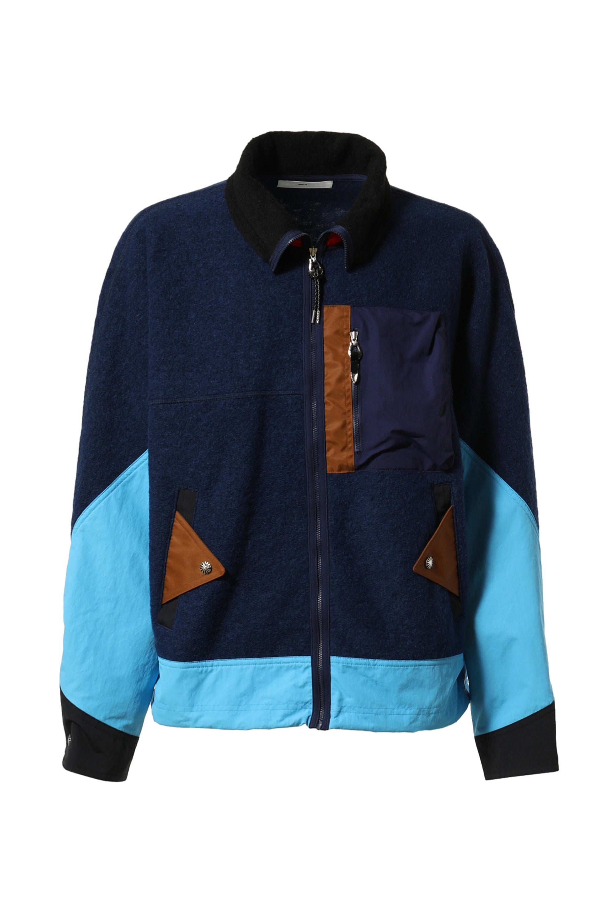 TOGA VIRILIS FW23 WOOL JERSEY BLOUSON / NVY -NUBIAN