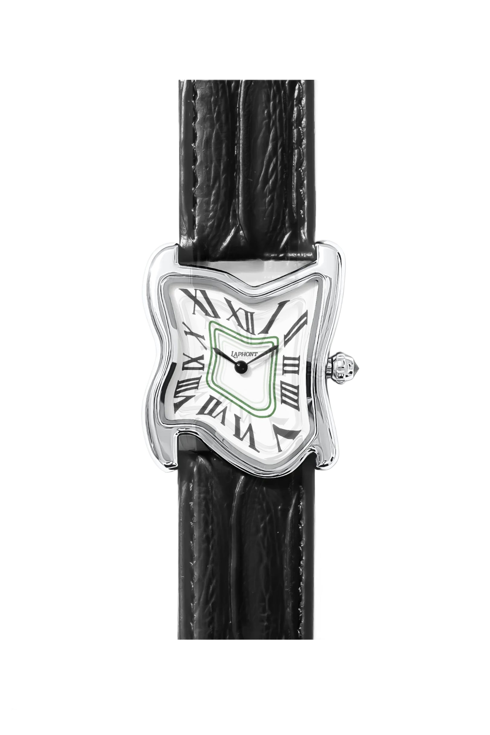 SQUARE MELTING WATCH LARGE / SIL WHT BLK
