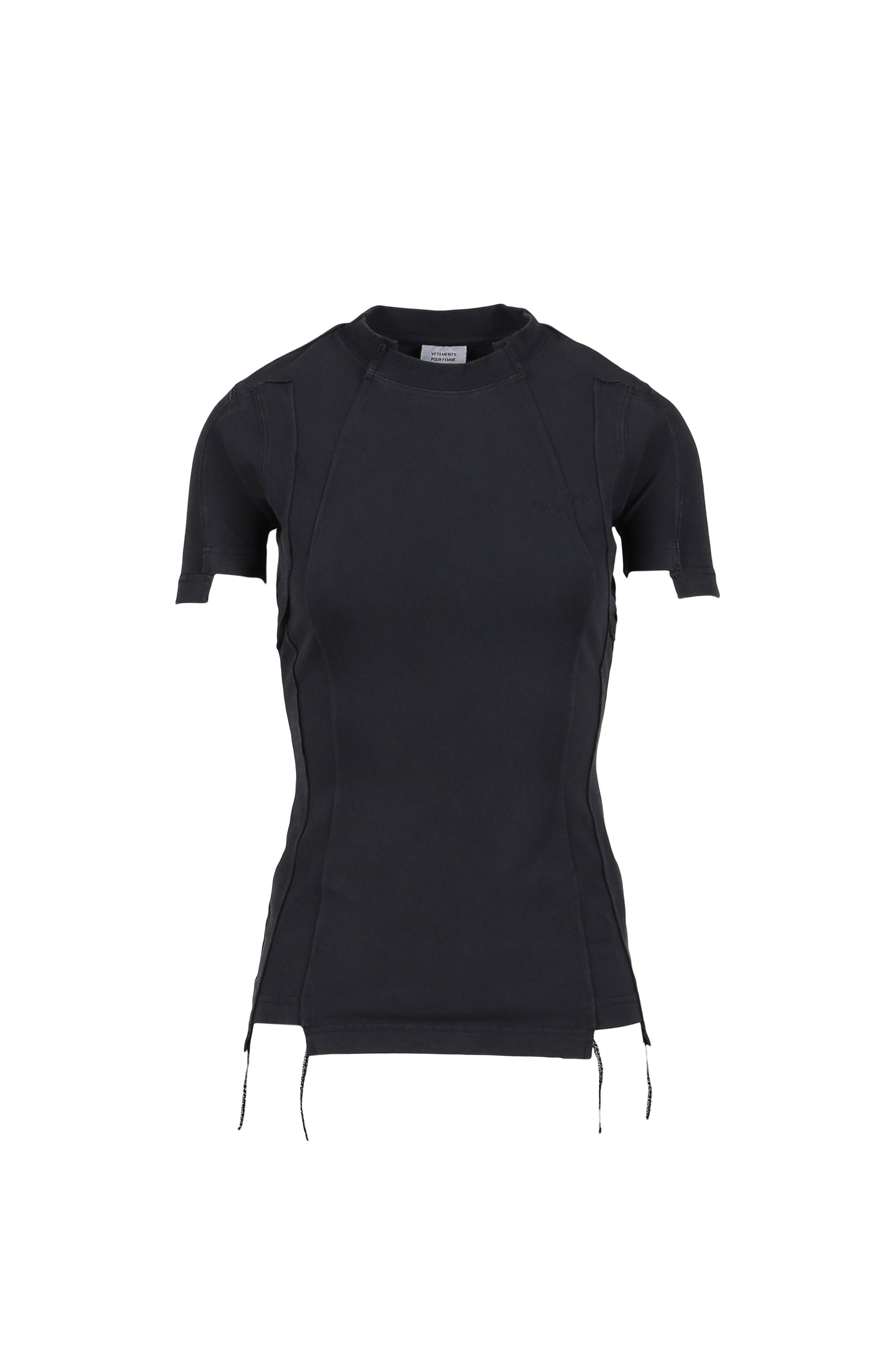VETEMENTS ヴェトモン SS26 CUT-UP BABY T-SHIRT / BLK - NUBIAN ヌビアン