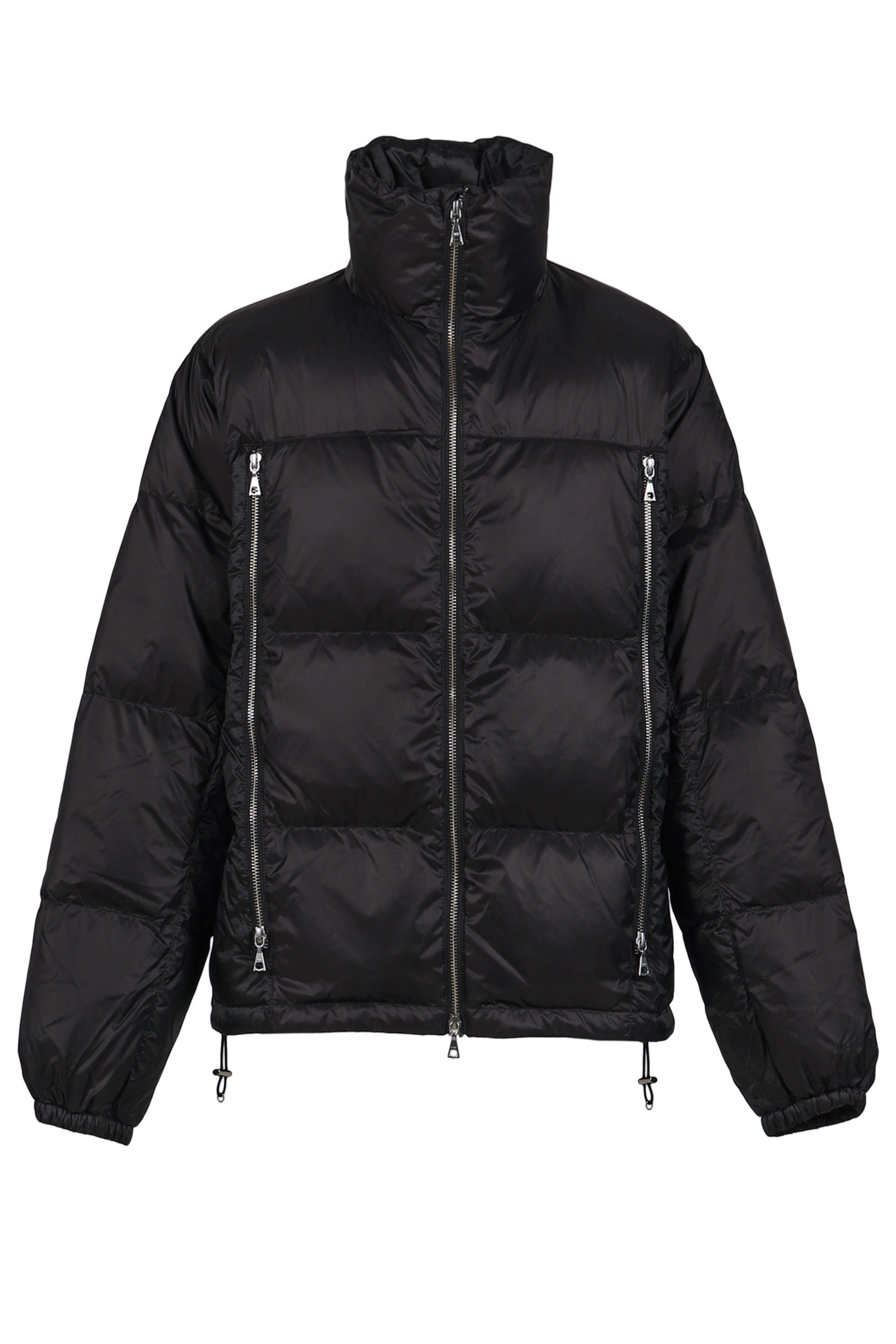4-ZIP PUFFER JACKET / BLK
