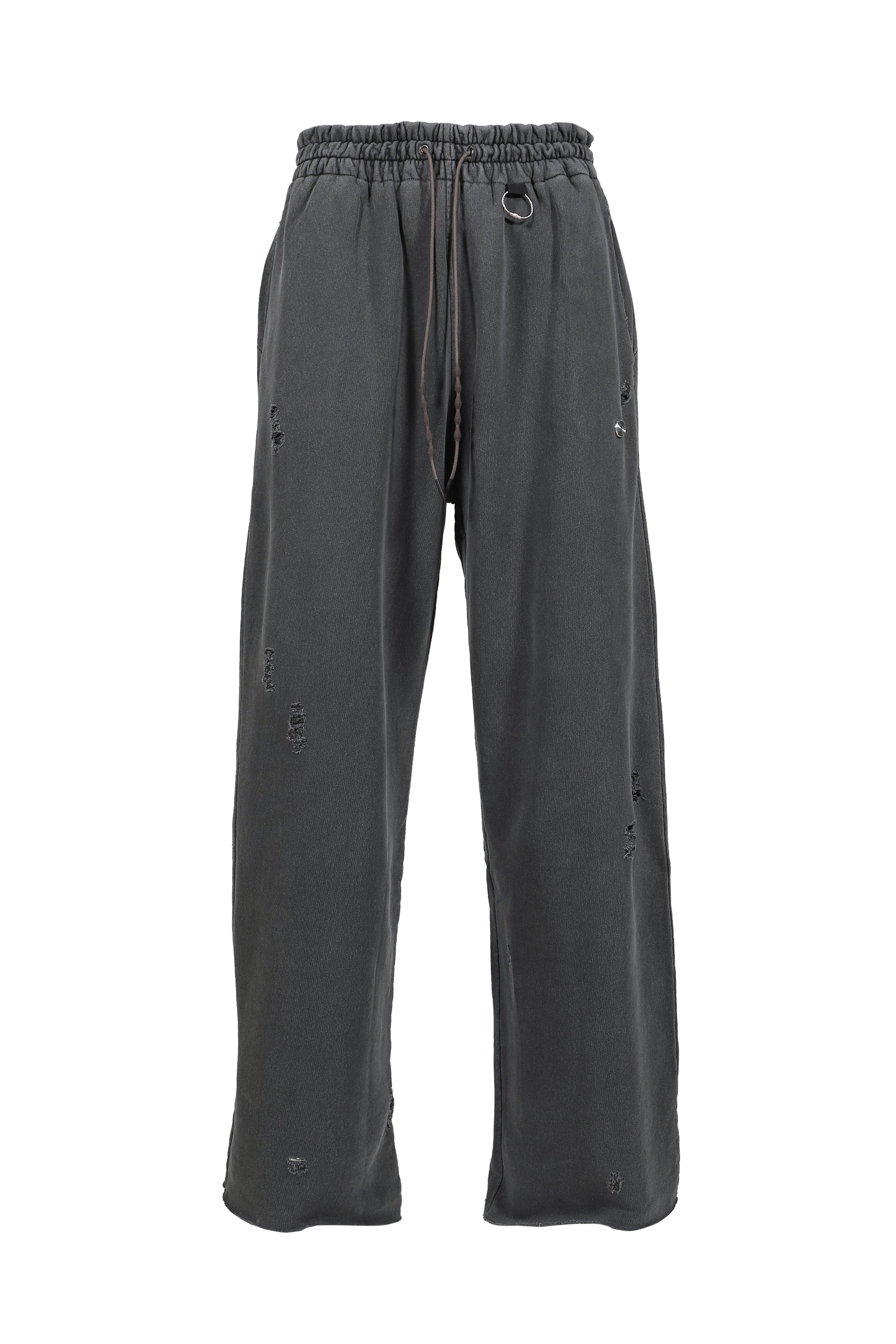 RIPPED SWEATPANTS / STONE GRY