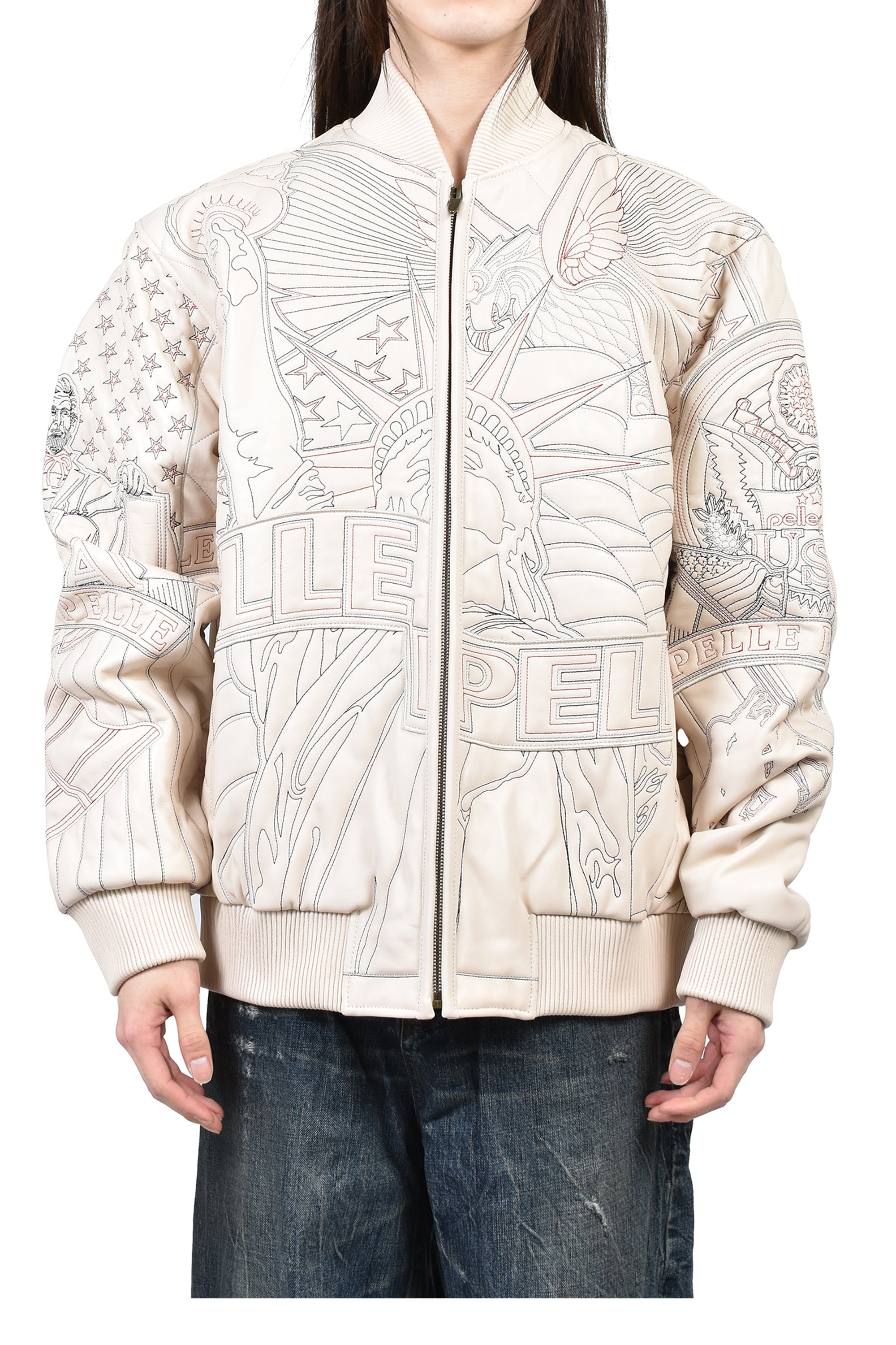 Pelle Pelle ペレペレ FW25 AMERICA QUILTED JACKET / IVR - NUBIAN 