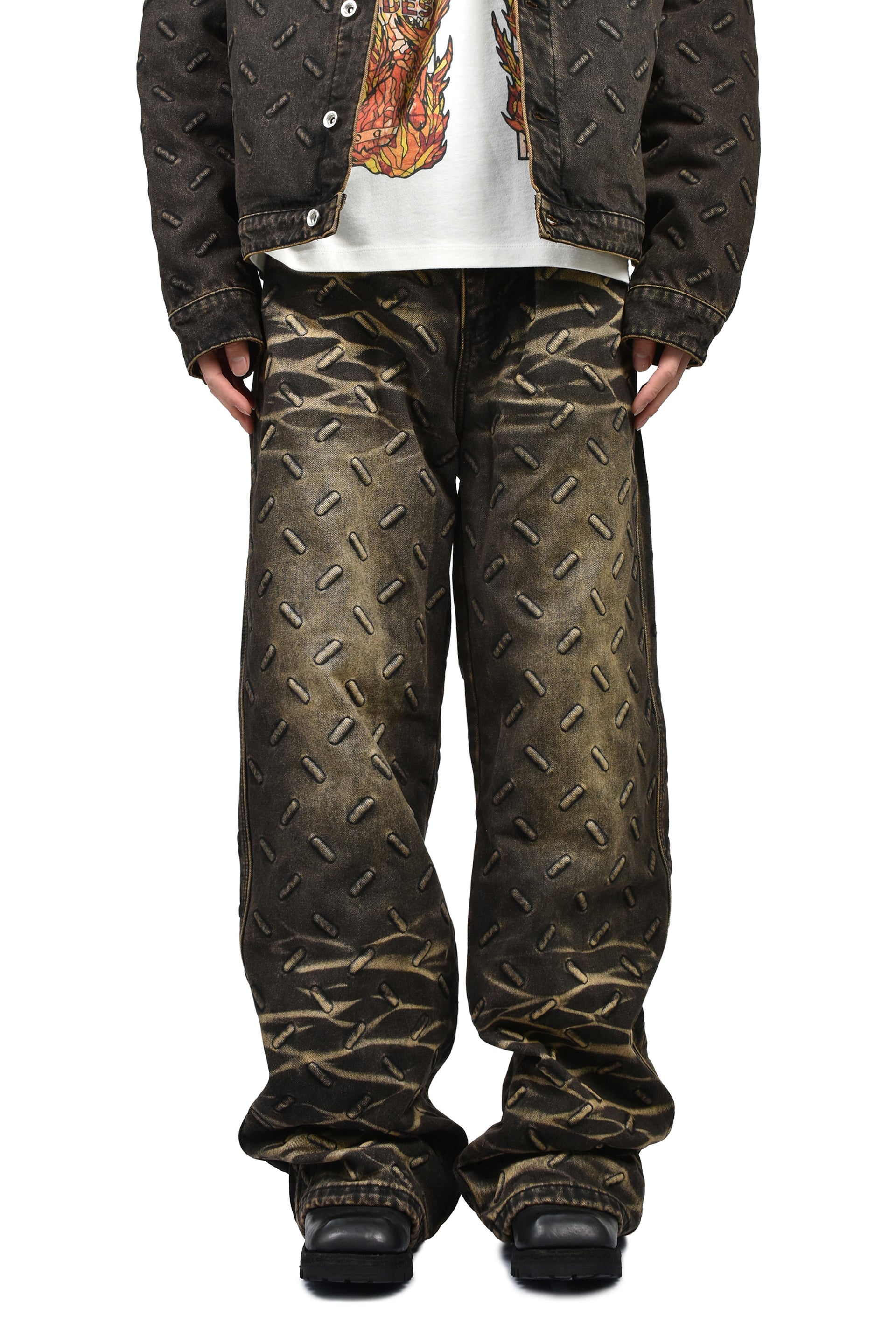 THREAD PLATE DENIM / COAL, TAN