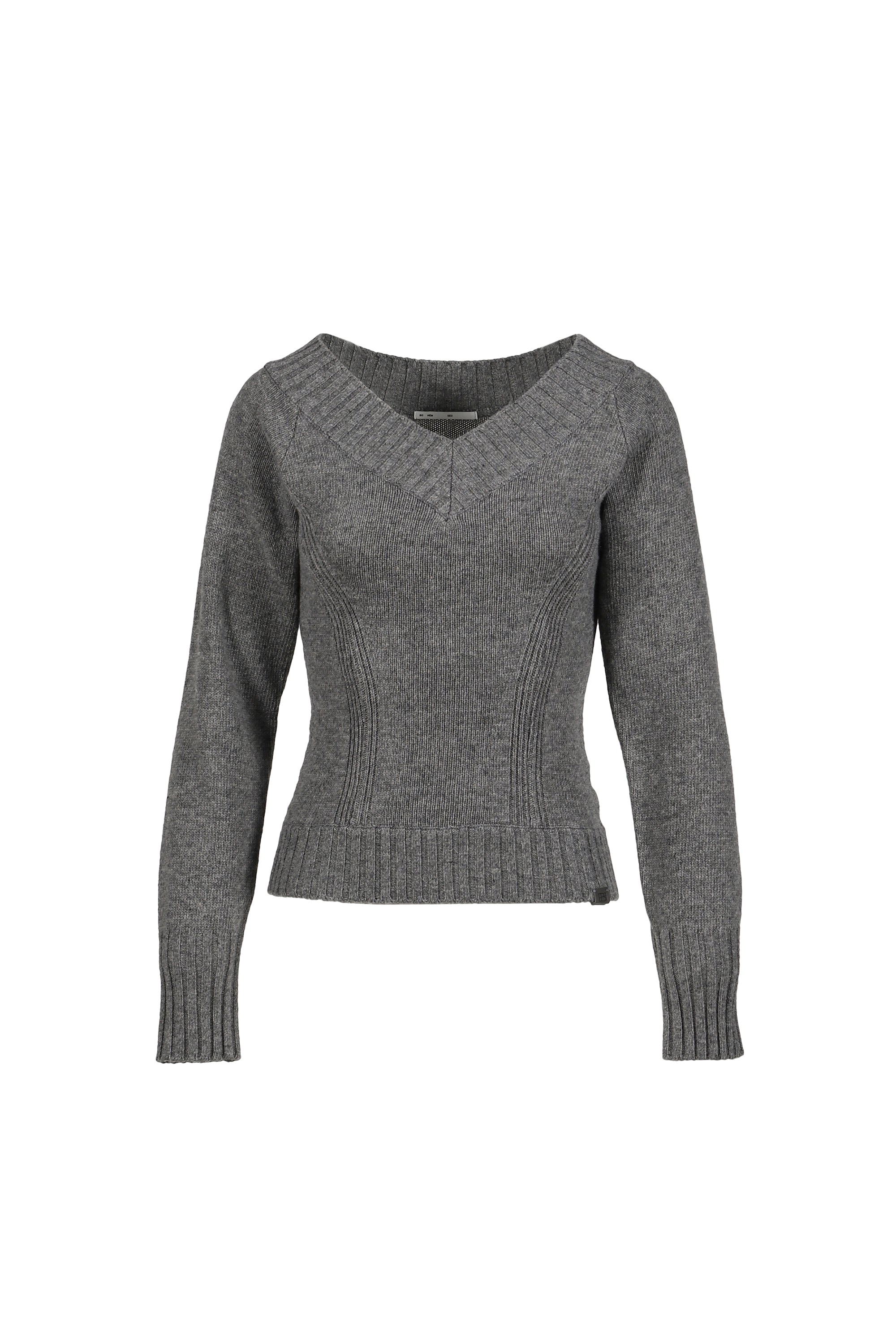 BOHEMSEO ボヘミアンソウル FW25 V NECK PRINCESSLINE KINT / GRY
