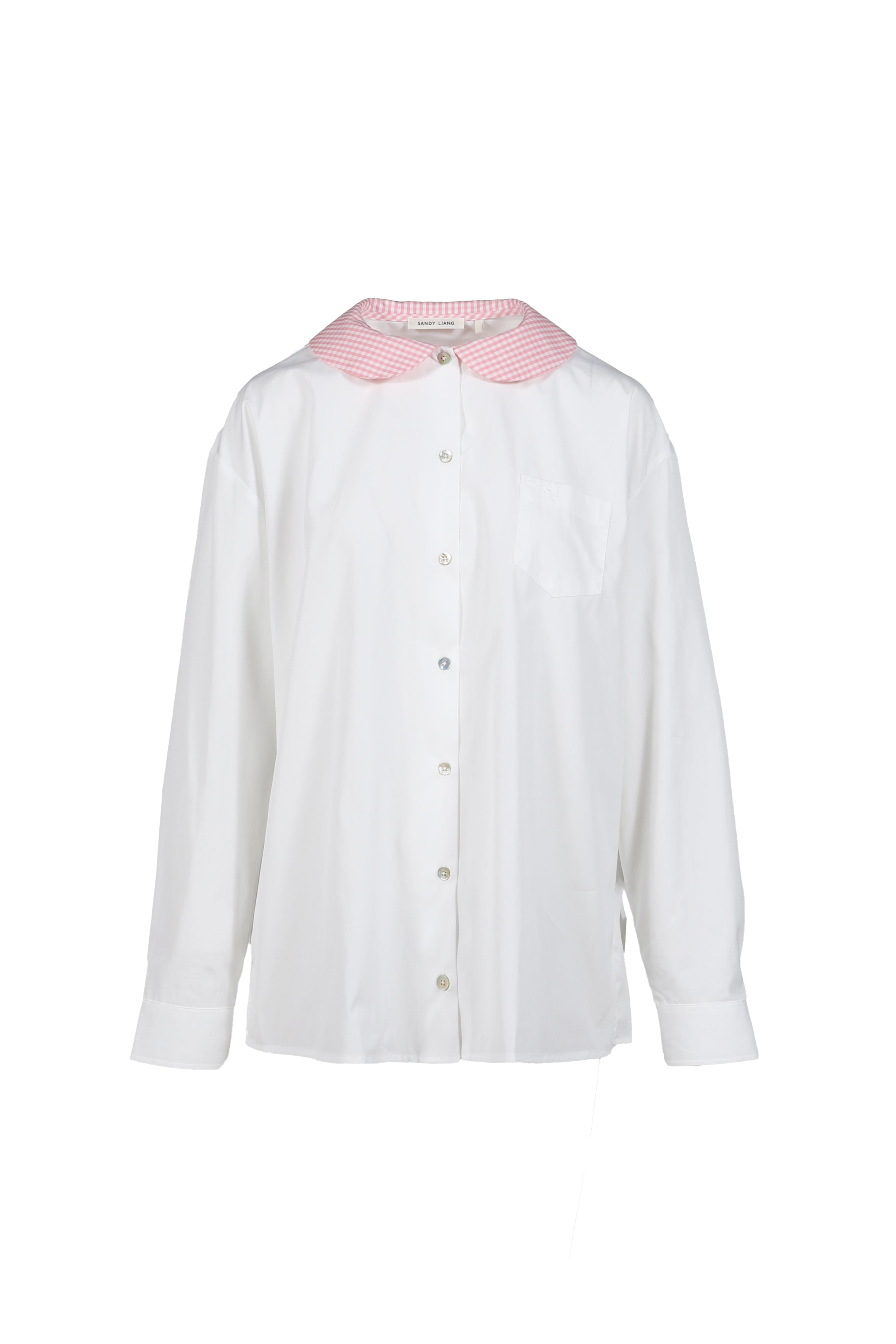 SANDY LIANG サンディ リアン SS26 CONTESSA SHIRT / WHT - NUBIAN