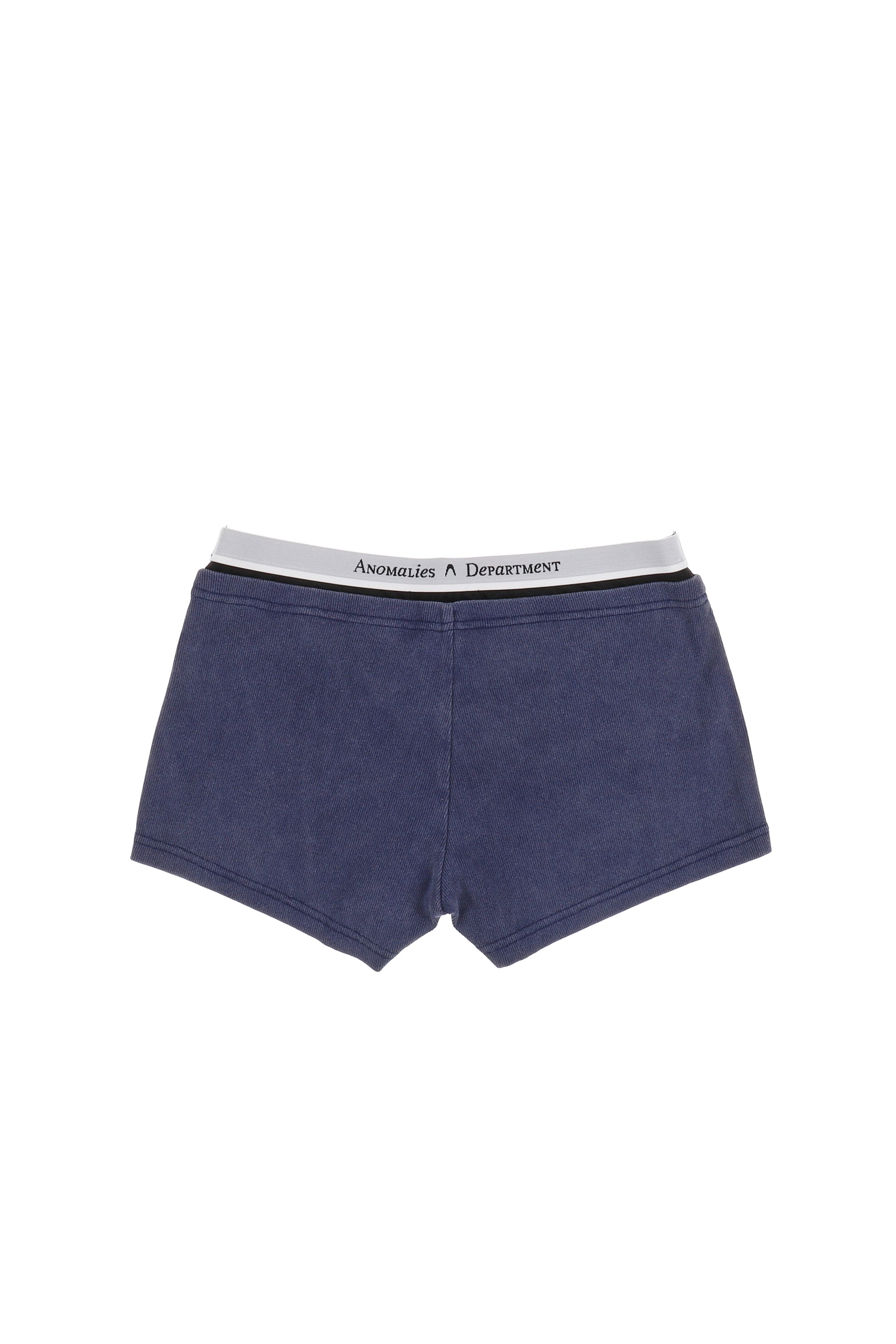 DOUBLE WAIST RETRO SPORTS SHORTS / GRAYISH BLUE