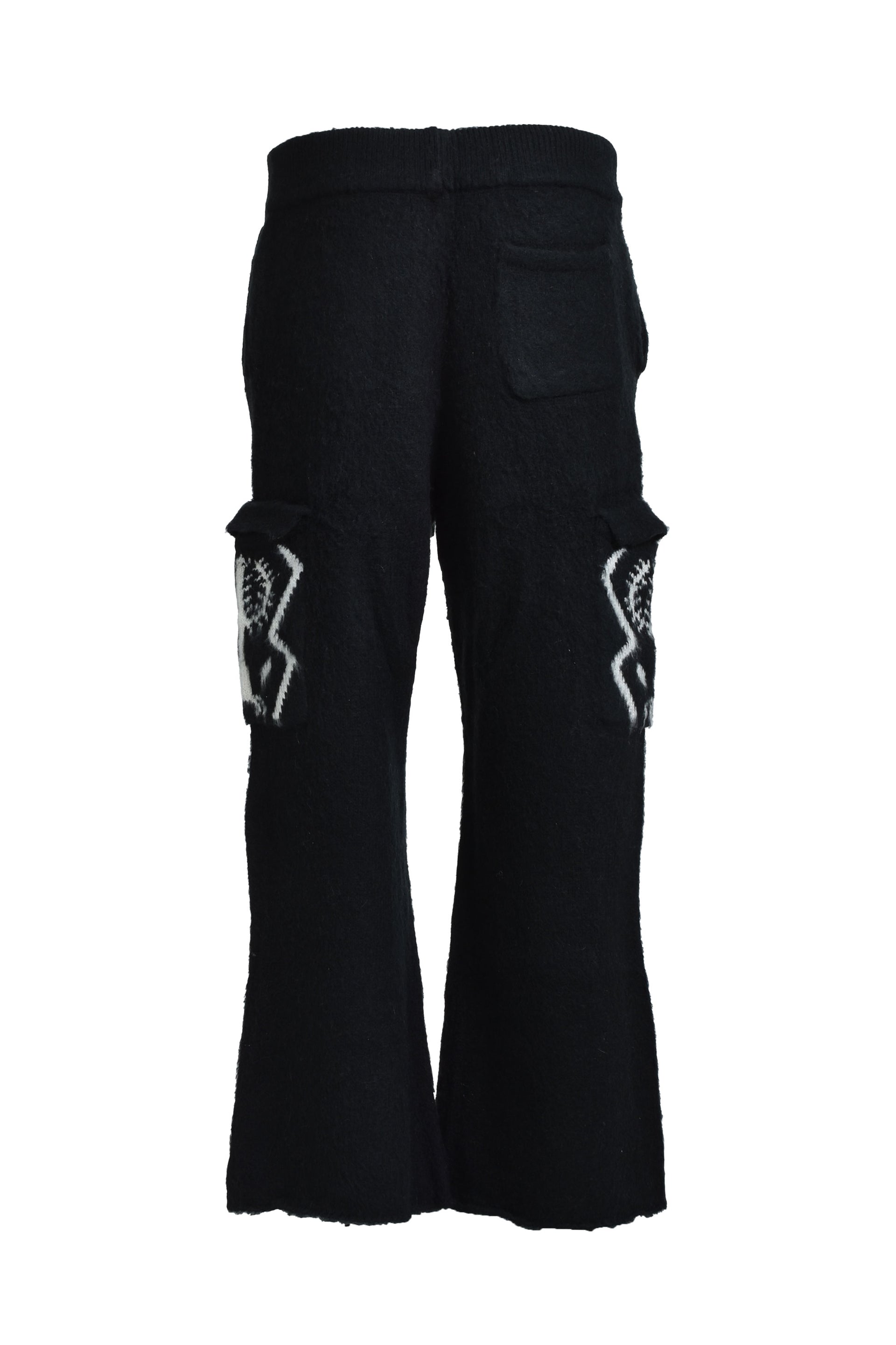 EREHWON THE SACRED TREE MOHAIR FLARE CARGOS / BLK
