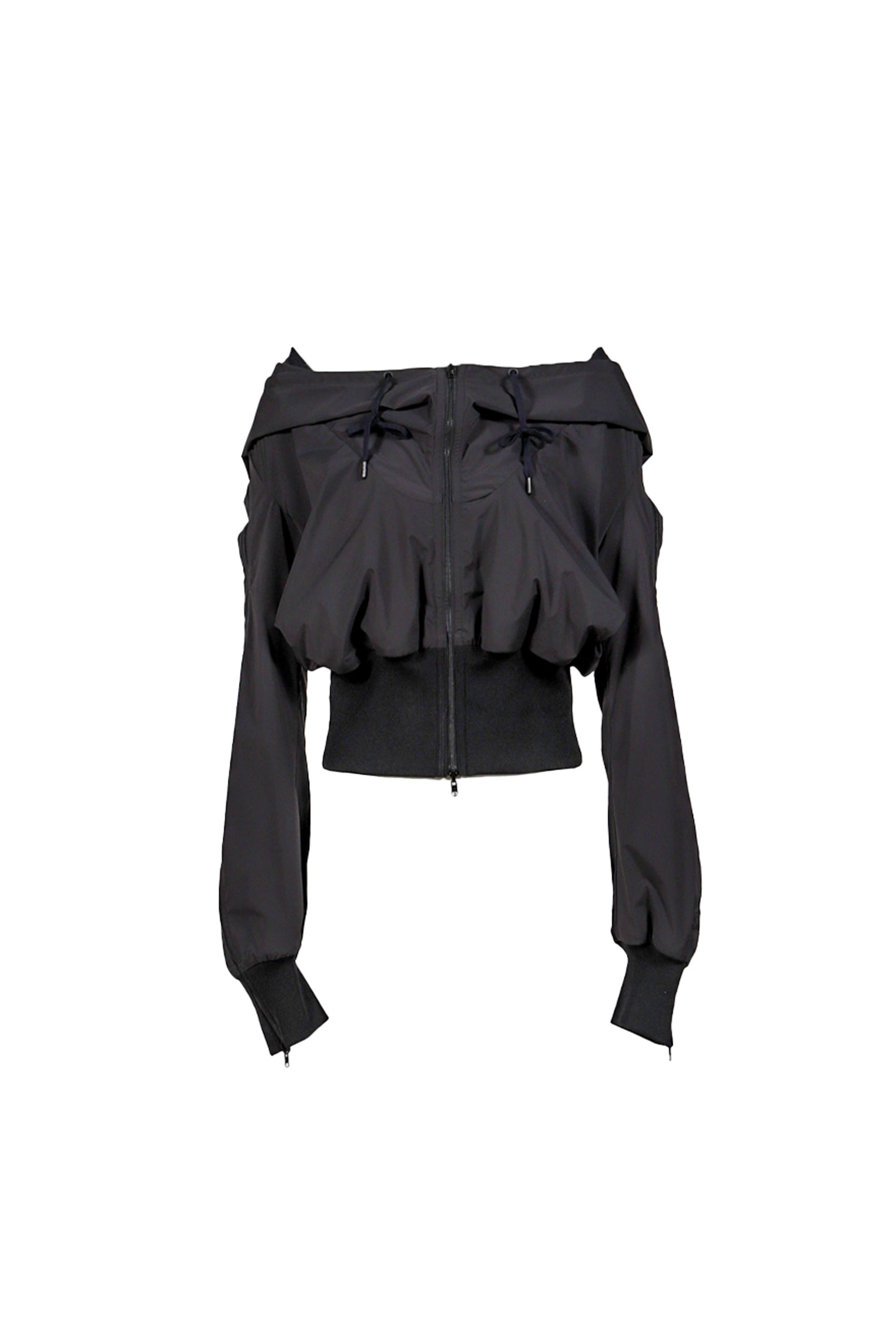 PROTEIN DEFORMED HOODIE / BLACK