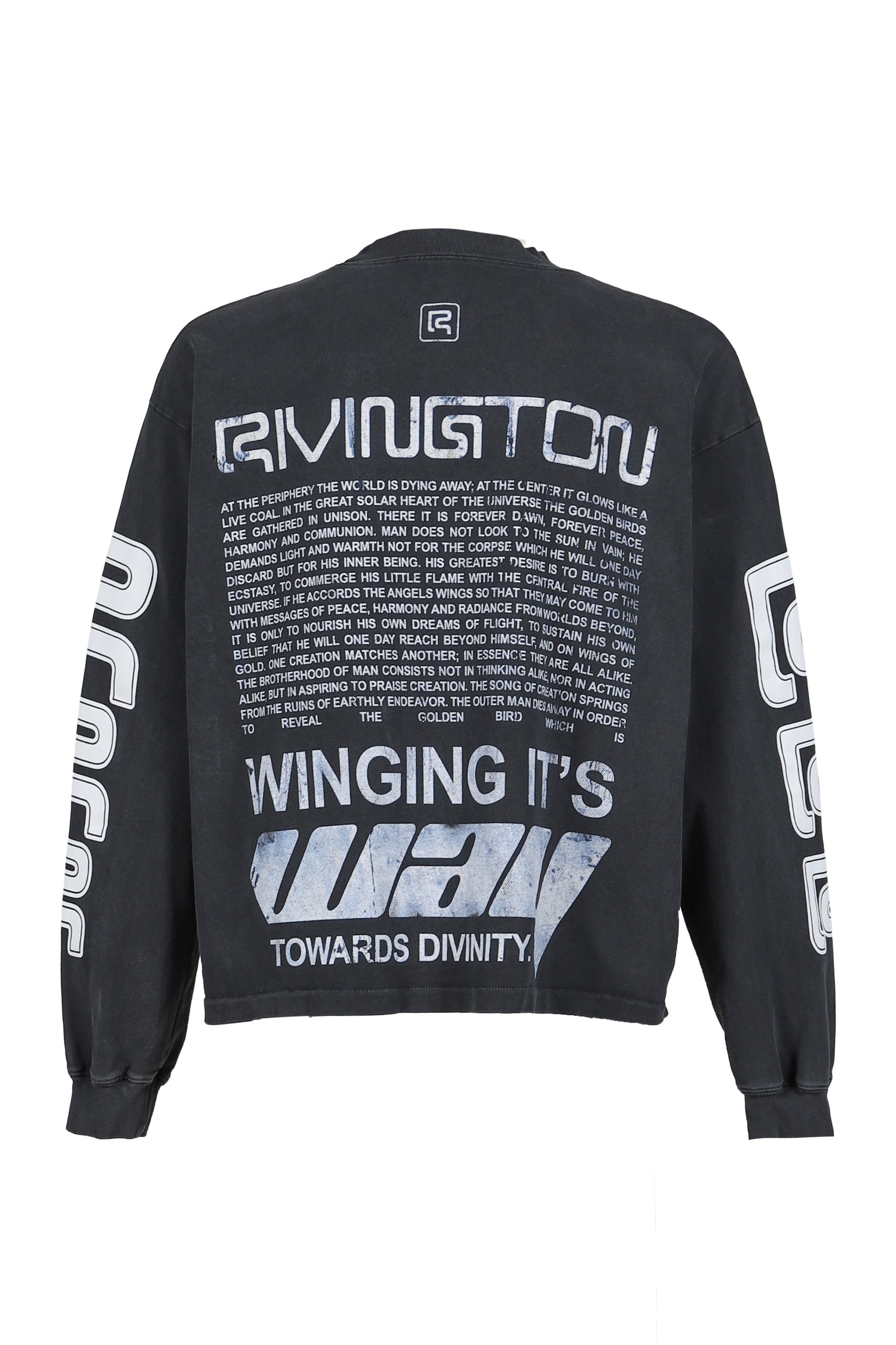 DIVINITY PAPER GARDEN LS TEE / FADED BLK