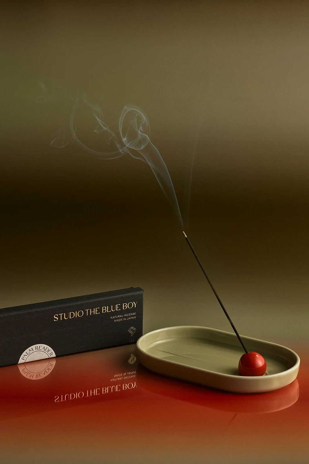 INCENSE HOLDER(HASAMIYAKI)- BLEACHED SAND X SALAMANDER ORANGE / MULTI