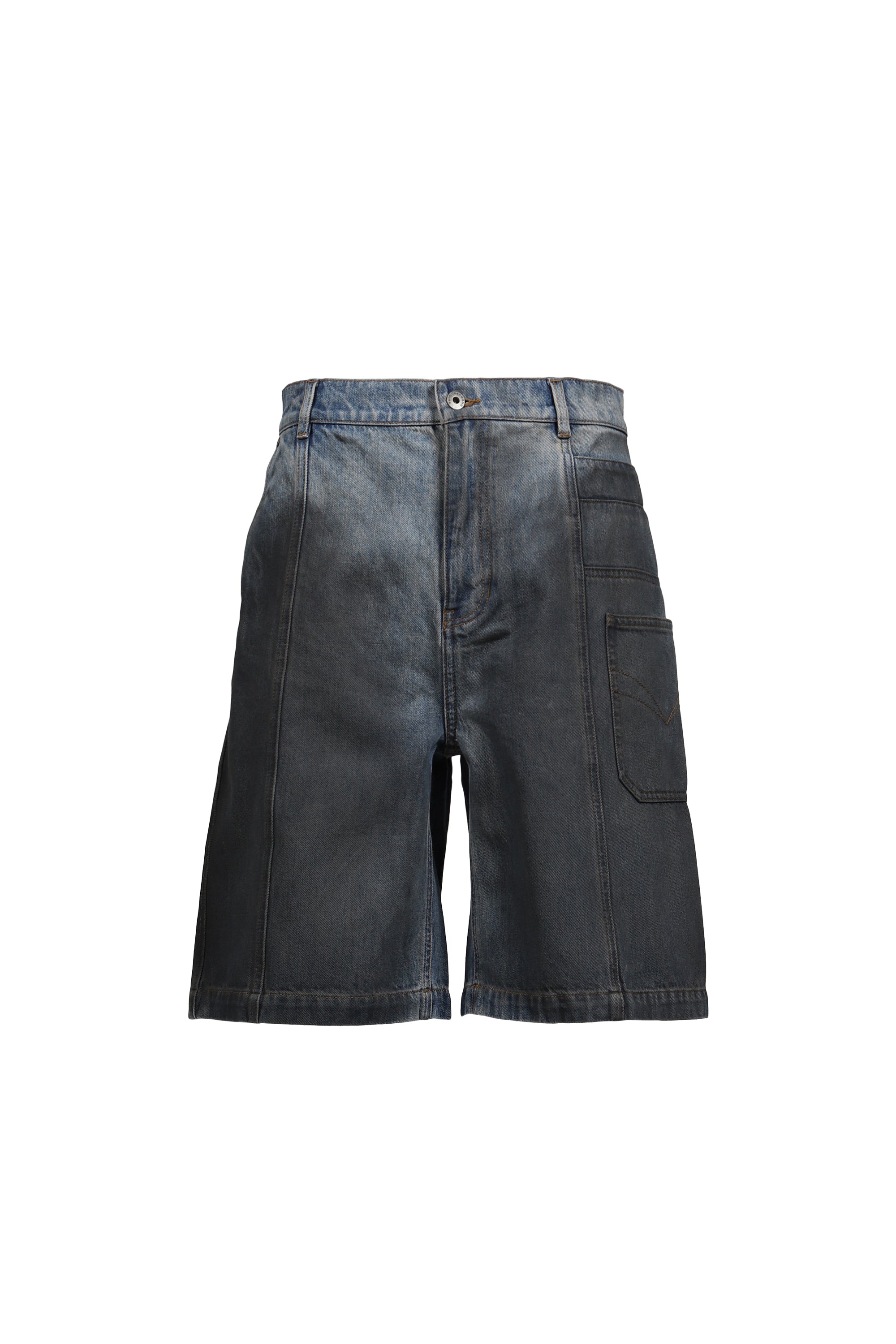 FenG CHen WANG フェン チェン ワン SS26 GRADIENT INDIGO DENIM SHORT