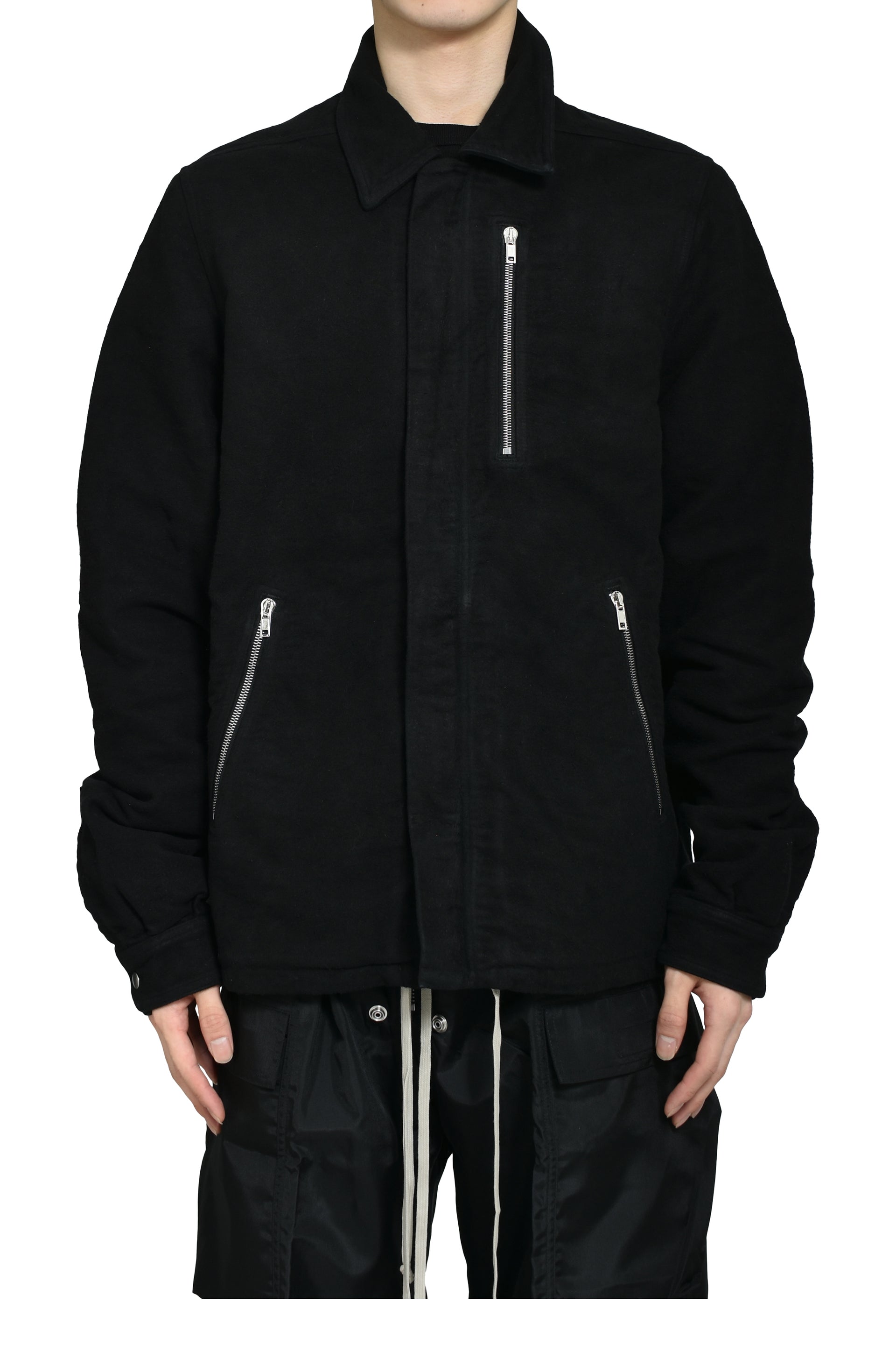 CONCEALED ZIPFRONT JKT / BLK