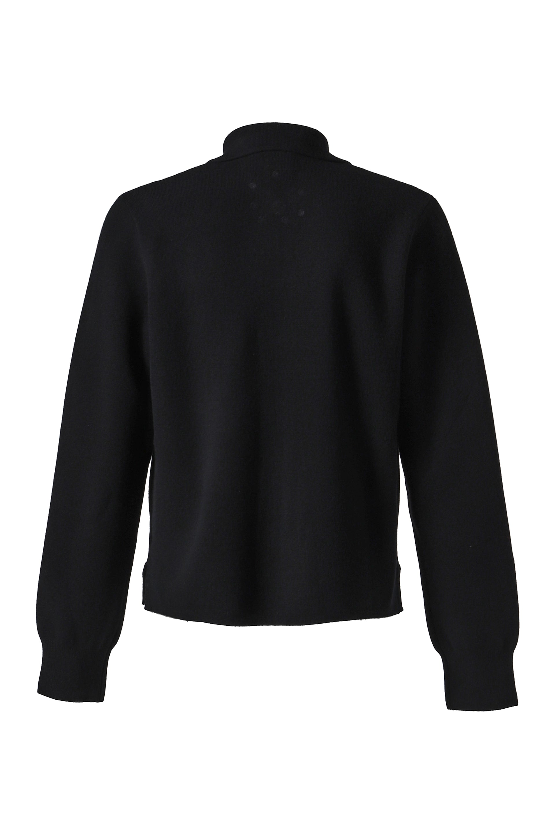 EZR FRONT ZIP SWEATER / BLK
