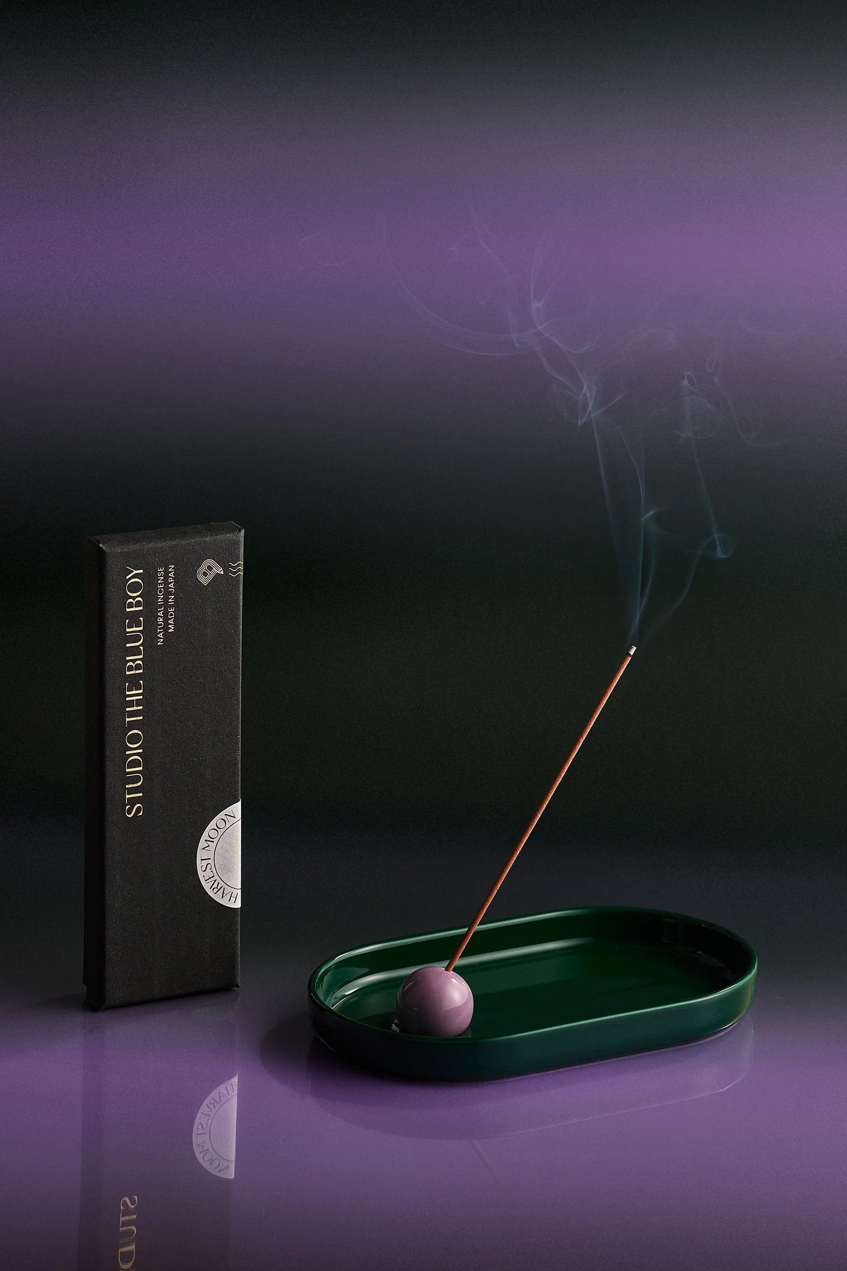 INCENSE HOLDER(HASAMIYAKI)- DARK FOREST X LAVENDER / MULTI