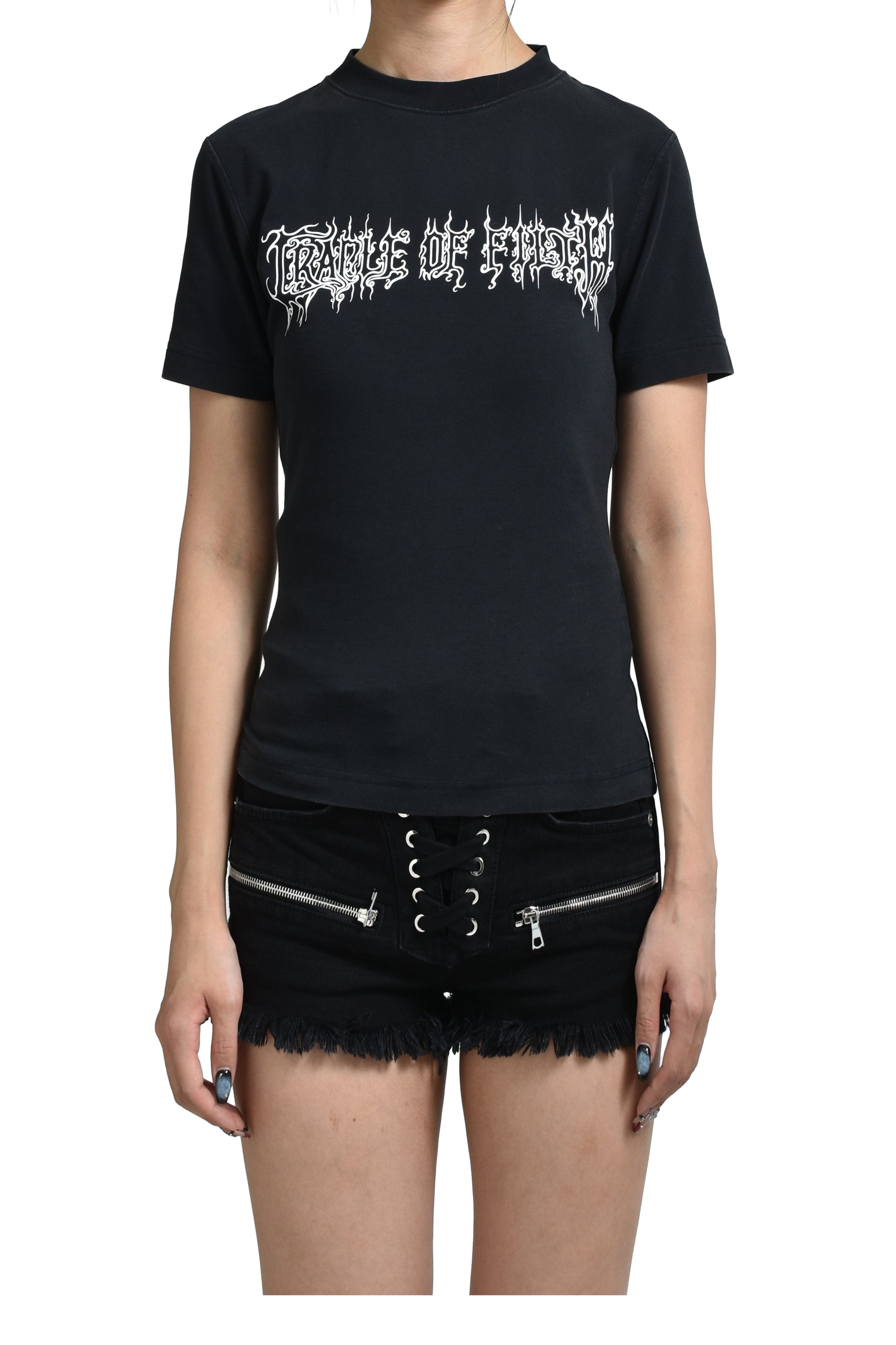 COF LOGO FITTED T-SHIRT WOMEN / BLK