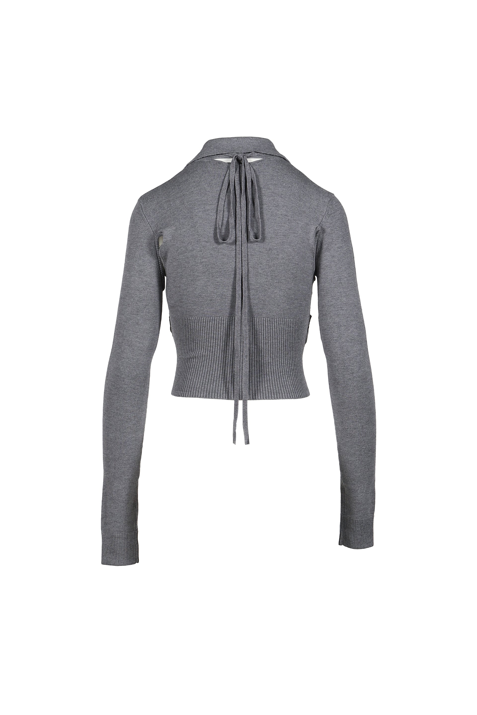 ARMOUR KNIT POLO / GRY