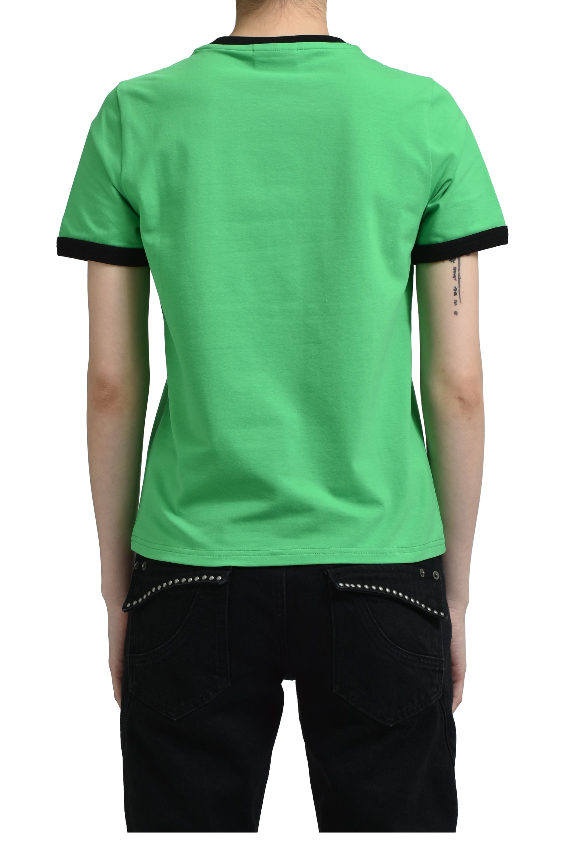 DROP OUT TEE / GRN/BLK