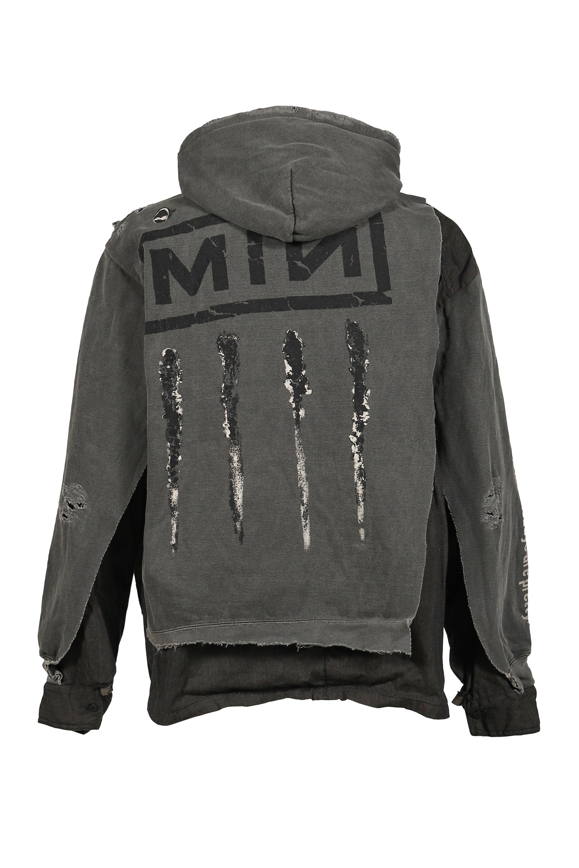 BOOTLEG DOCKING SHIRT HOODIE(SHINE)DUST BLACK / DUST BLK