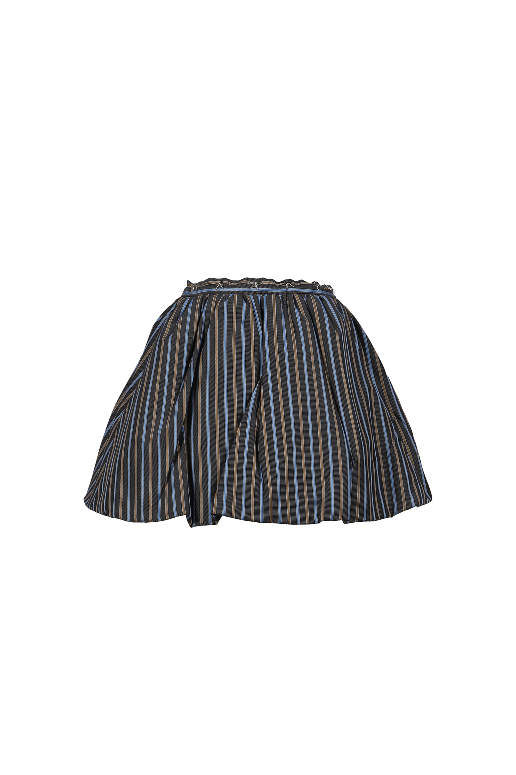 Celine Kwan セリーヌ クワン FW25 STRIPE PUFFY SKIRT / BLUE STRIPES