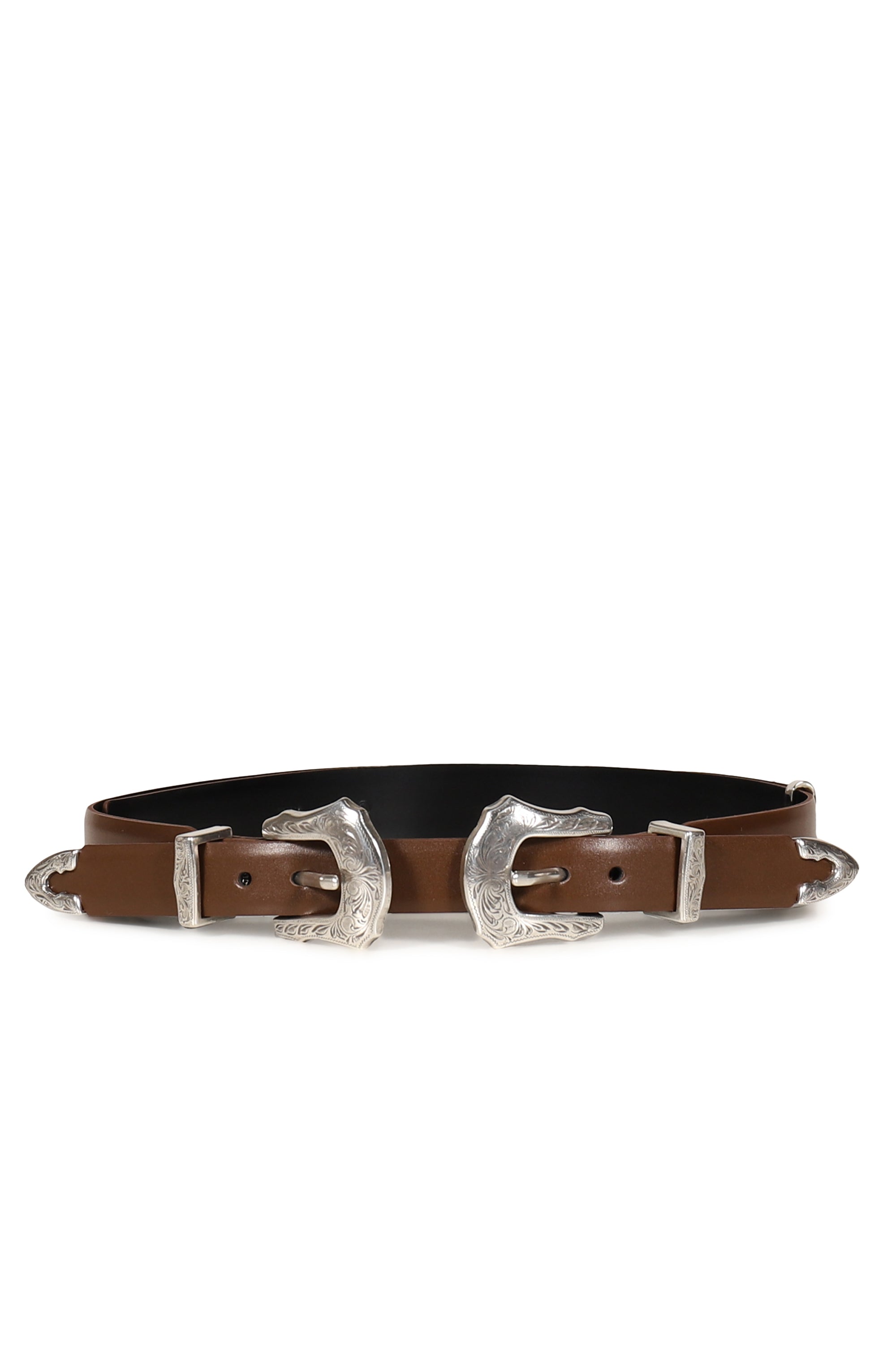 TOGA トーガ FW26 DOUBLE BUCKLE BELT / BRW - NUBIAN ヌビアン