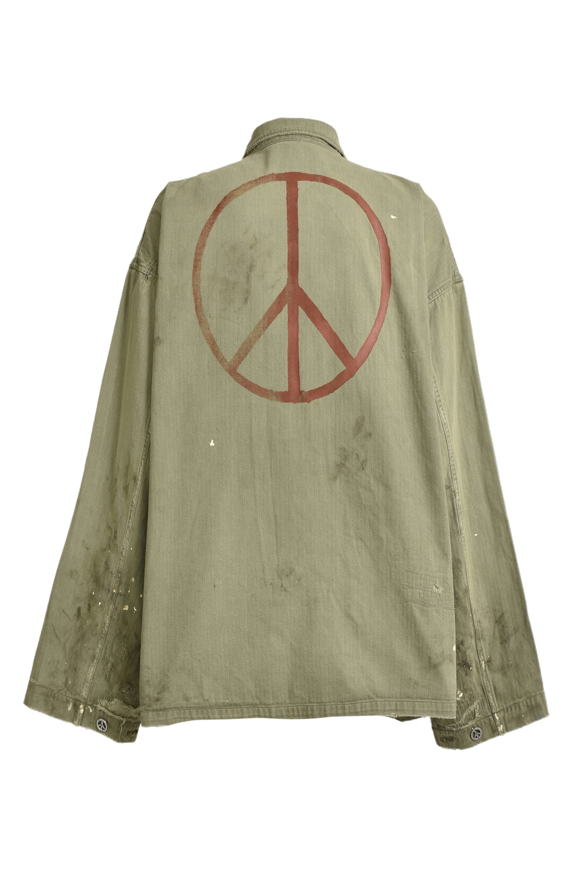 READYMADE HERINGBONE SHIRT JACKET / KHA