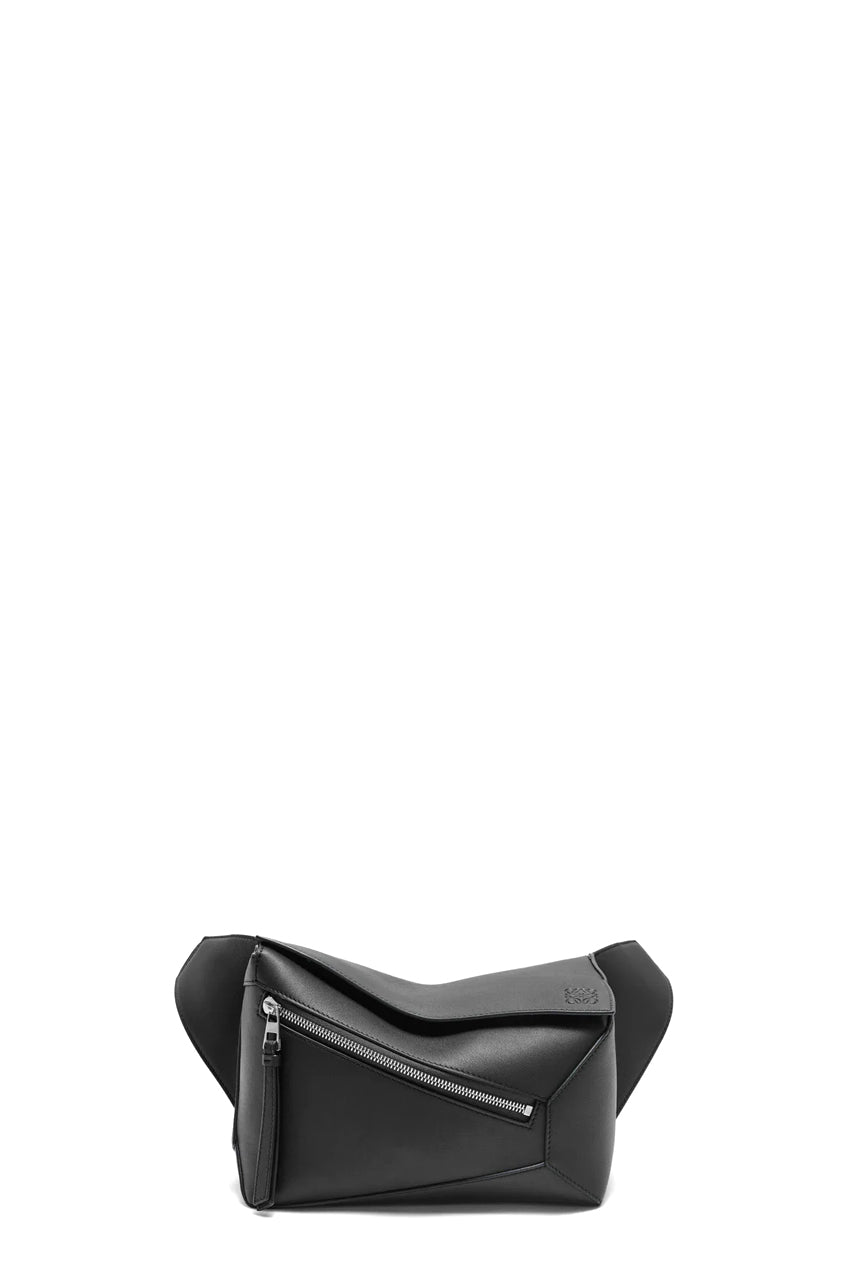 PUZZLE EDGE SMALL BUMBAG / BLK