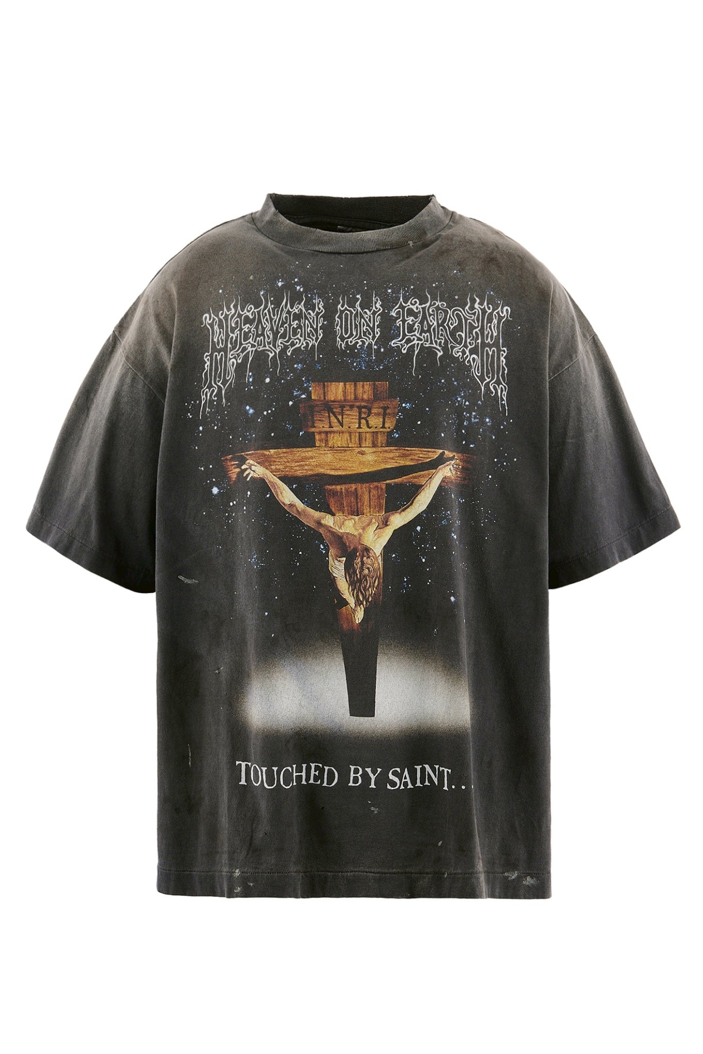 SAINT Mxxxxxx セントマイケル SS26 SS T-SHIRT/JESUS / BLK - NUBIAN