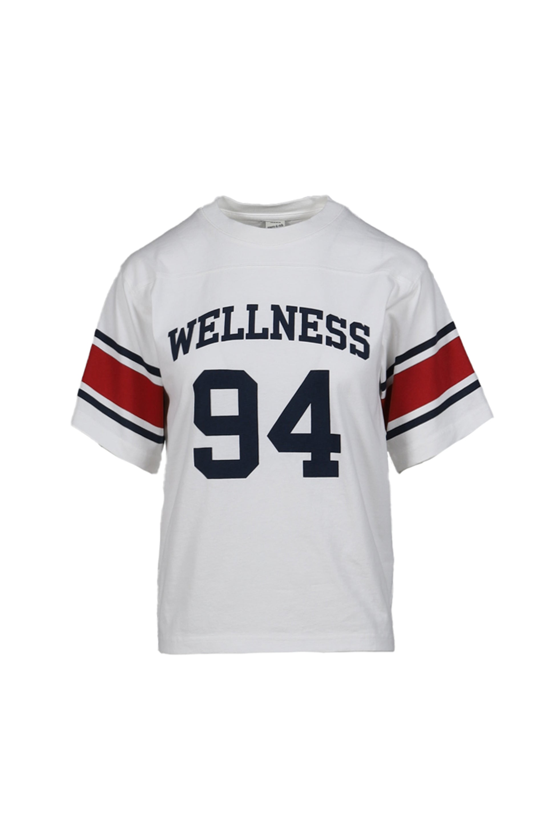 Sporty & Rich WELLNESS 94 RUGBY TEE / WHT RUBY DARKNVY