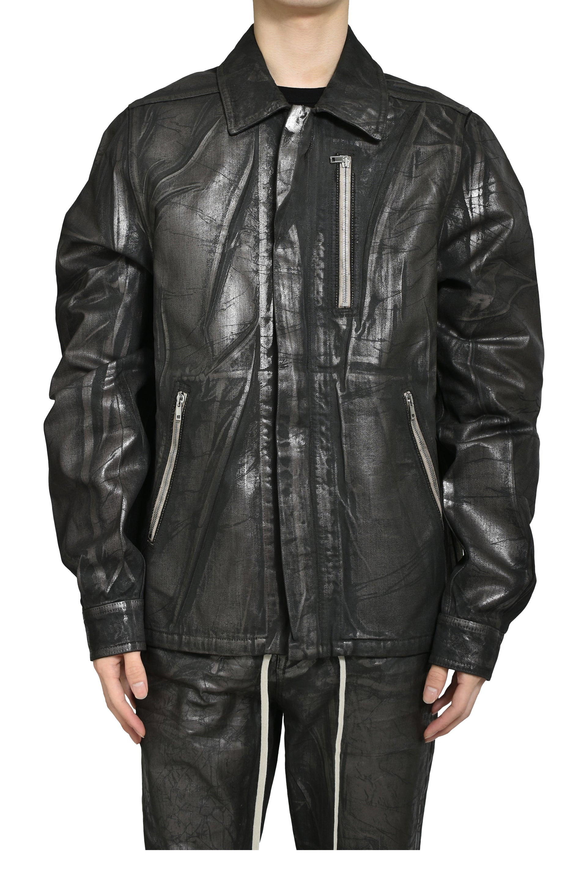 CONCEALED ZIPFRONT JKT / BRONZE