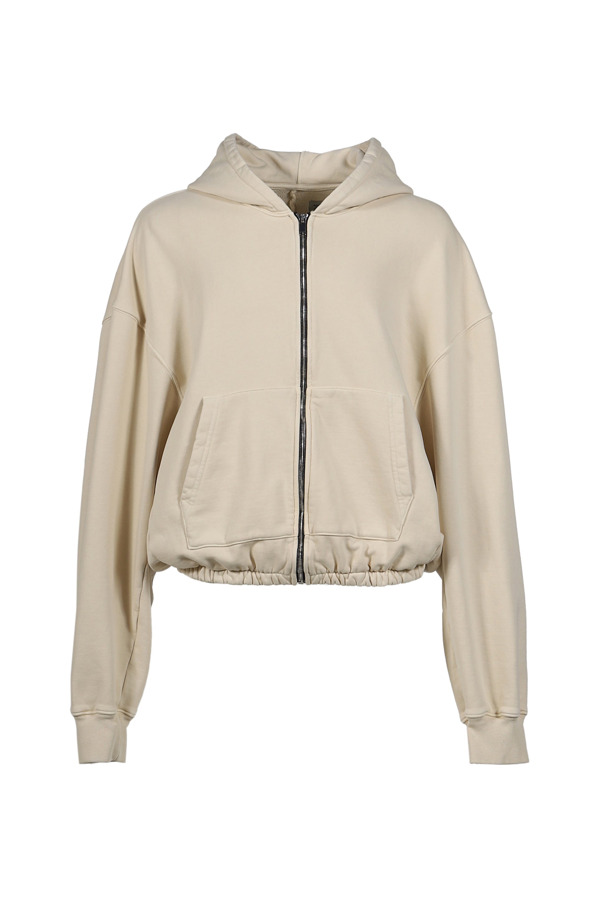 NVL-GARDE SHORT HOODIE ZIP UP W/ELASTIC / KHA
