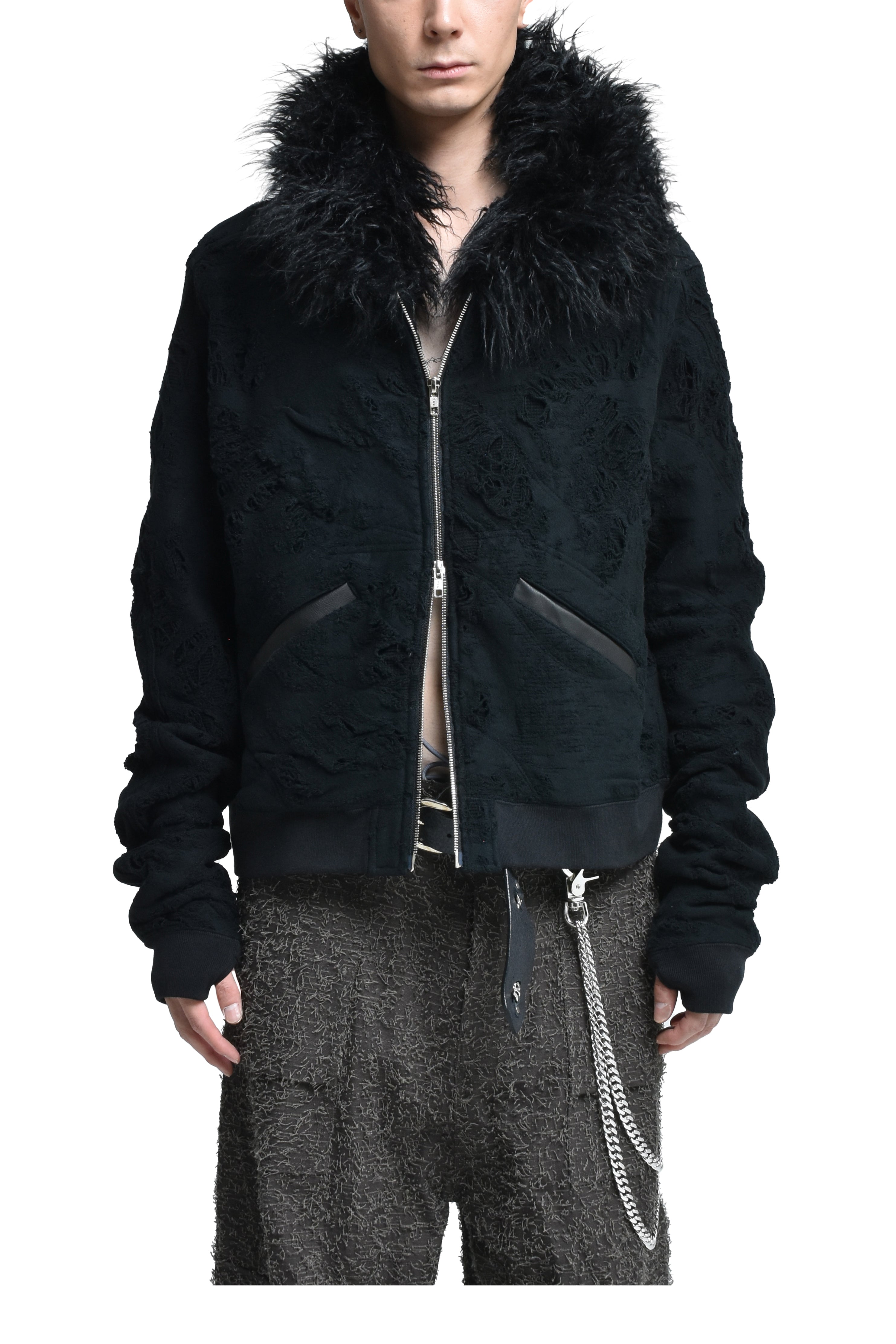 新品 FILTH DESTROY ZIP UP / BLK 01-1_64826a98-fbc5-465f-814f-