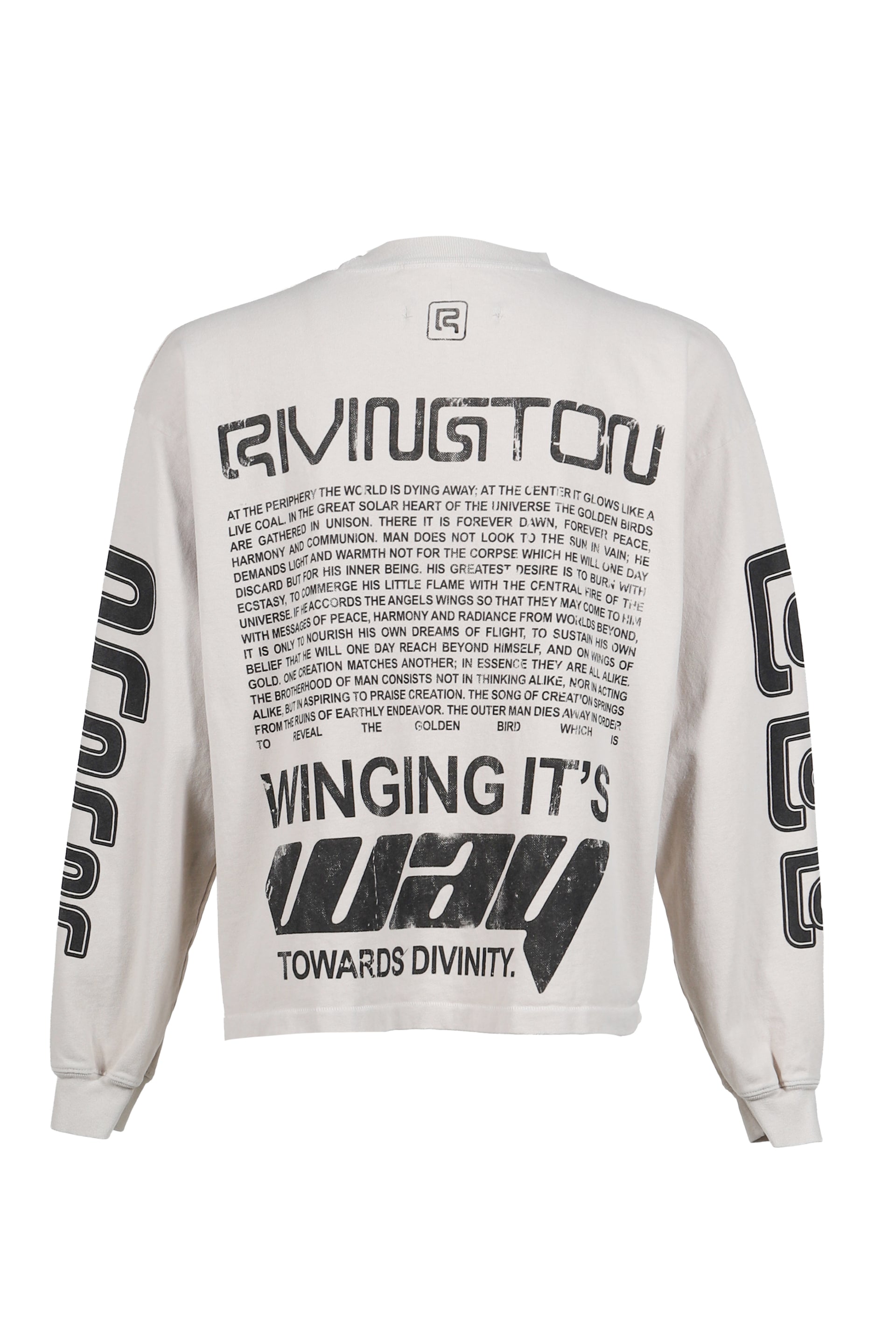 DIVINITY PAPER GARDEN LS TEE / LT. GRY