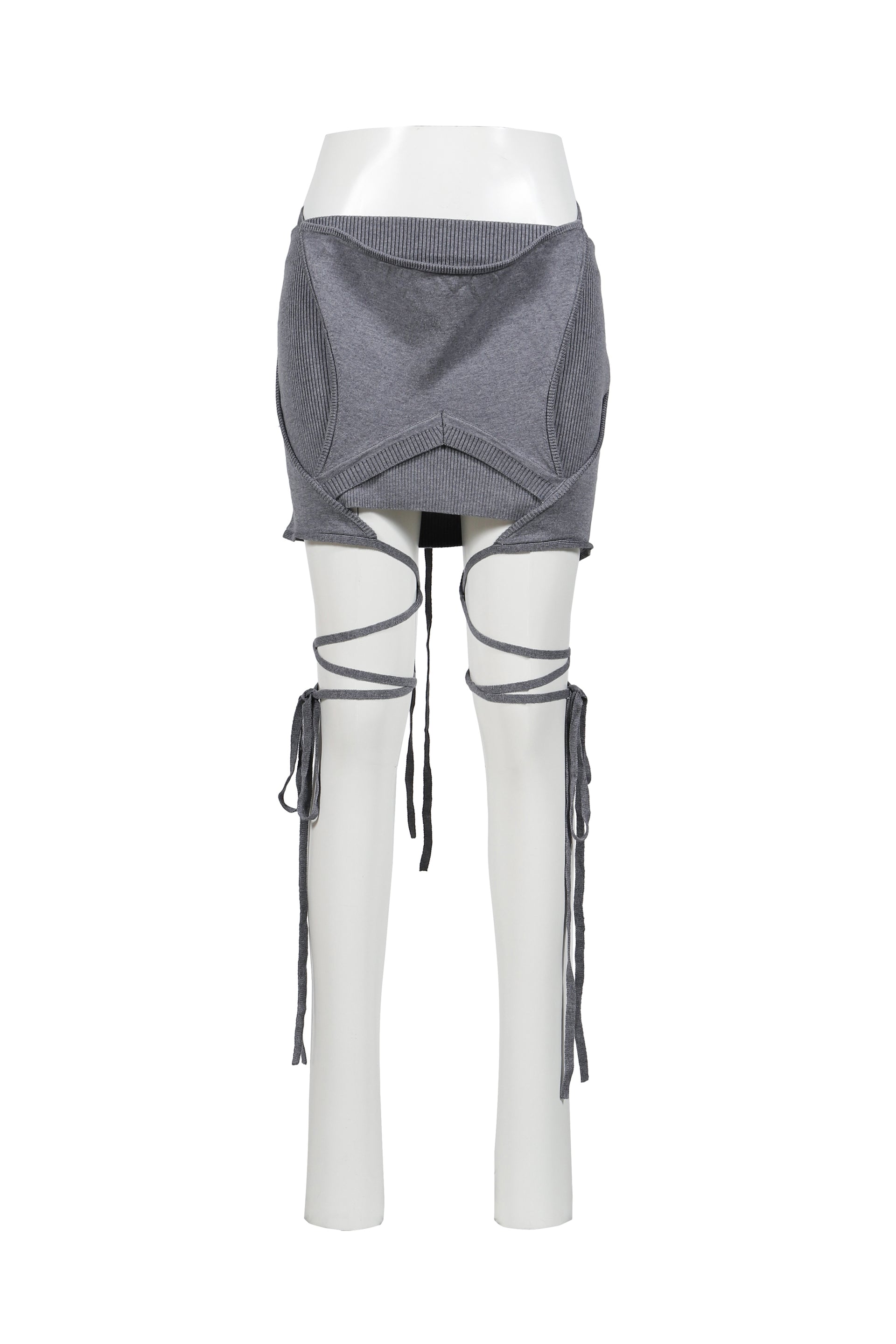 ARMOUR KNIT SKIRT / GRY