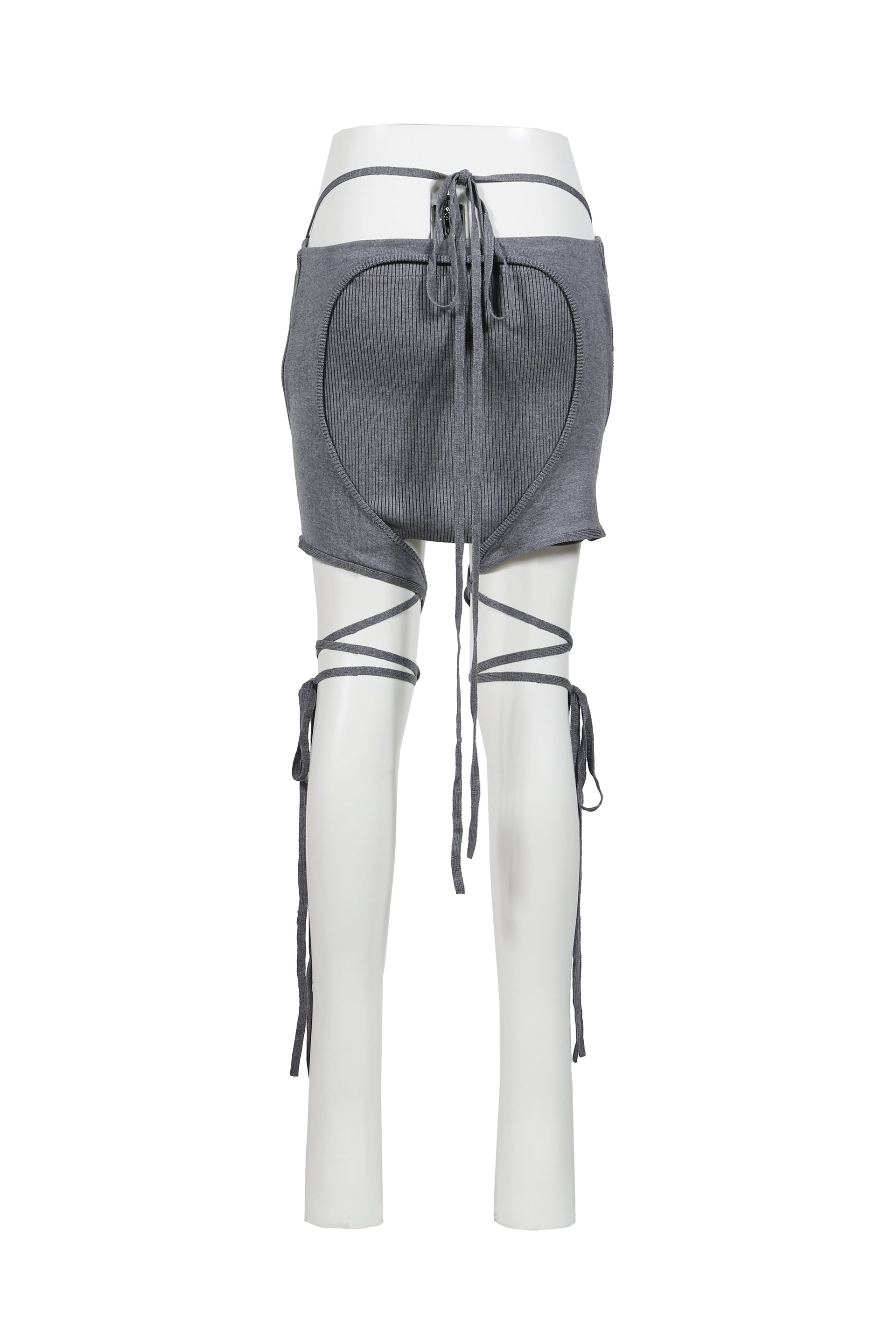 ARMOUR KNIT SKIRT / GRY