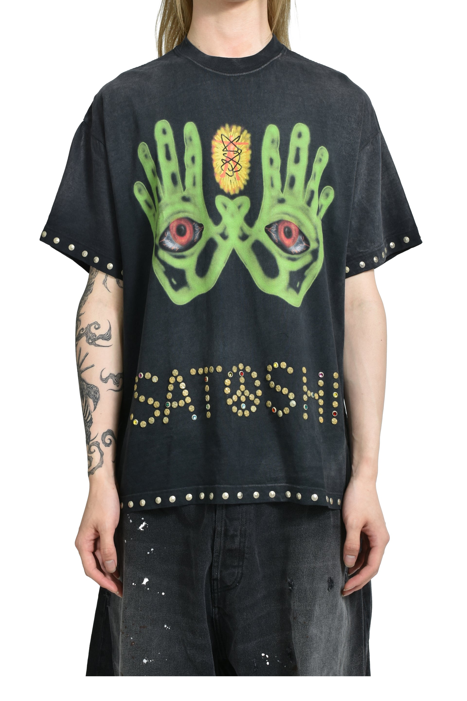 POSITIVE ENERGY TEE / WASHED BLK