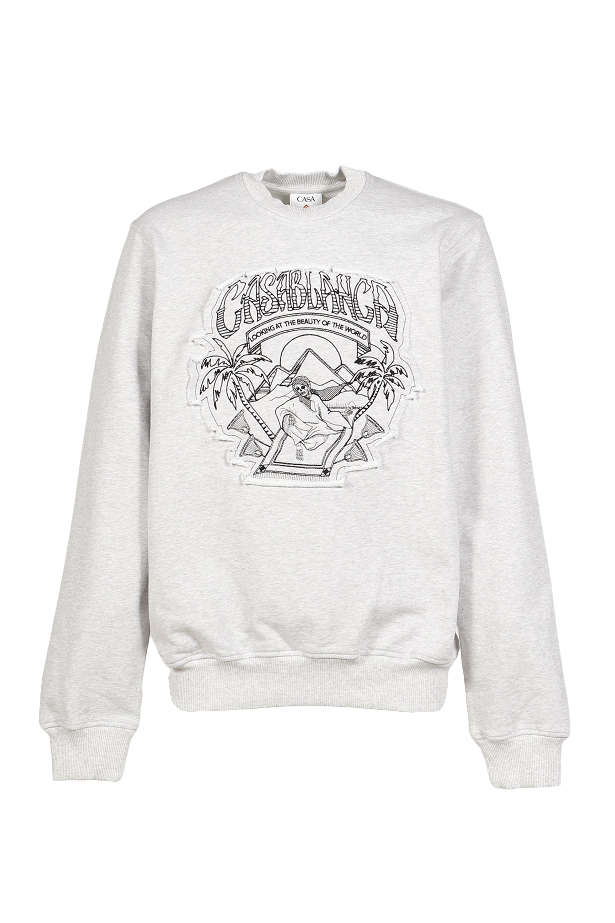 カサブランカ スウェット Casablanca カサブランカ FW26 MAGIC CARPET APPLIQUE CLASSIC