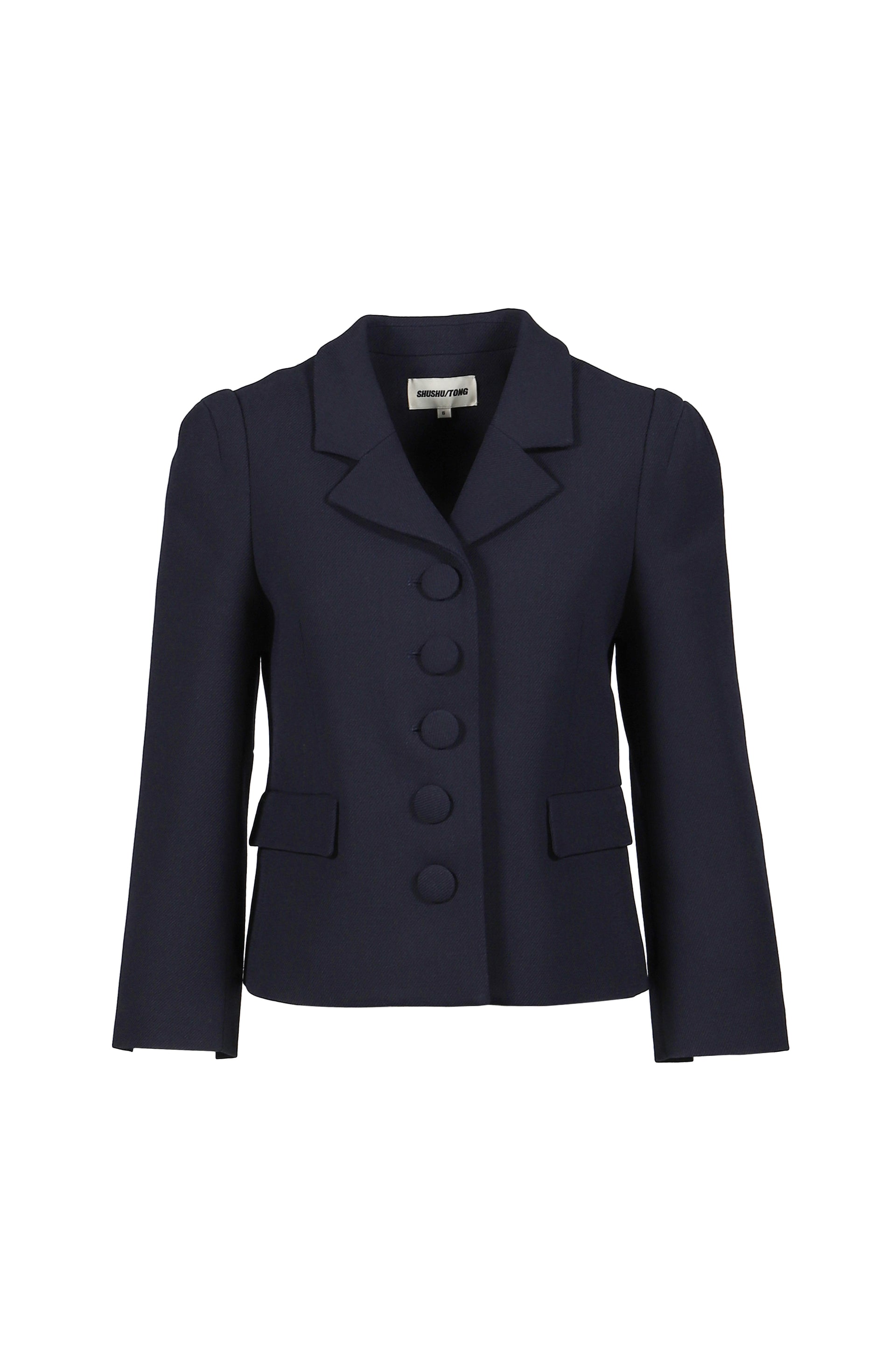 LAPEL SHORT JACKET / NVY