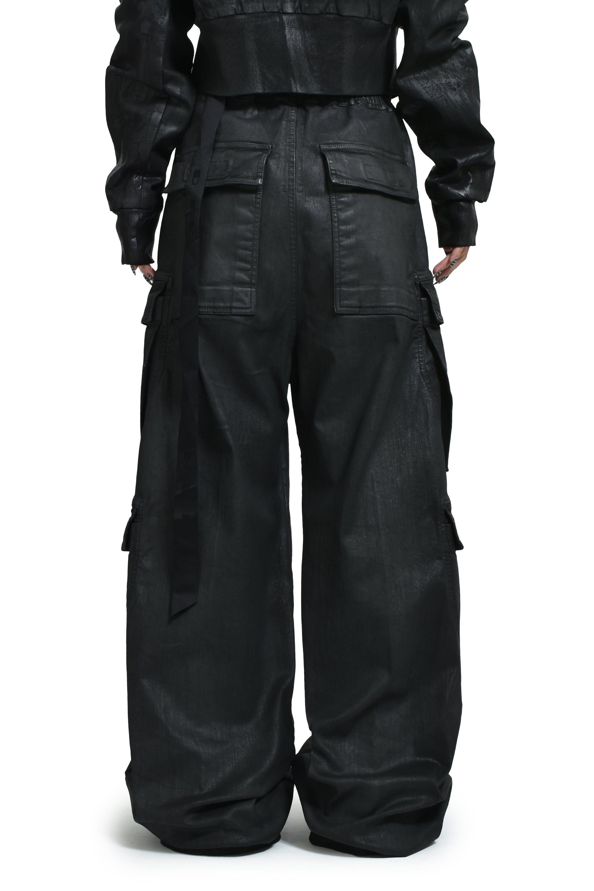 Rick Owens DRKSHDW DOUBLE CARGO JUMBO BELAS / BLACK WAX