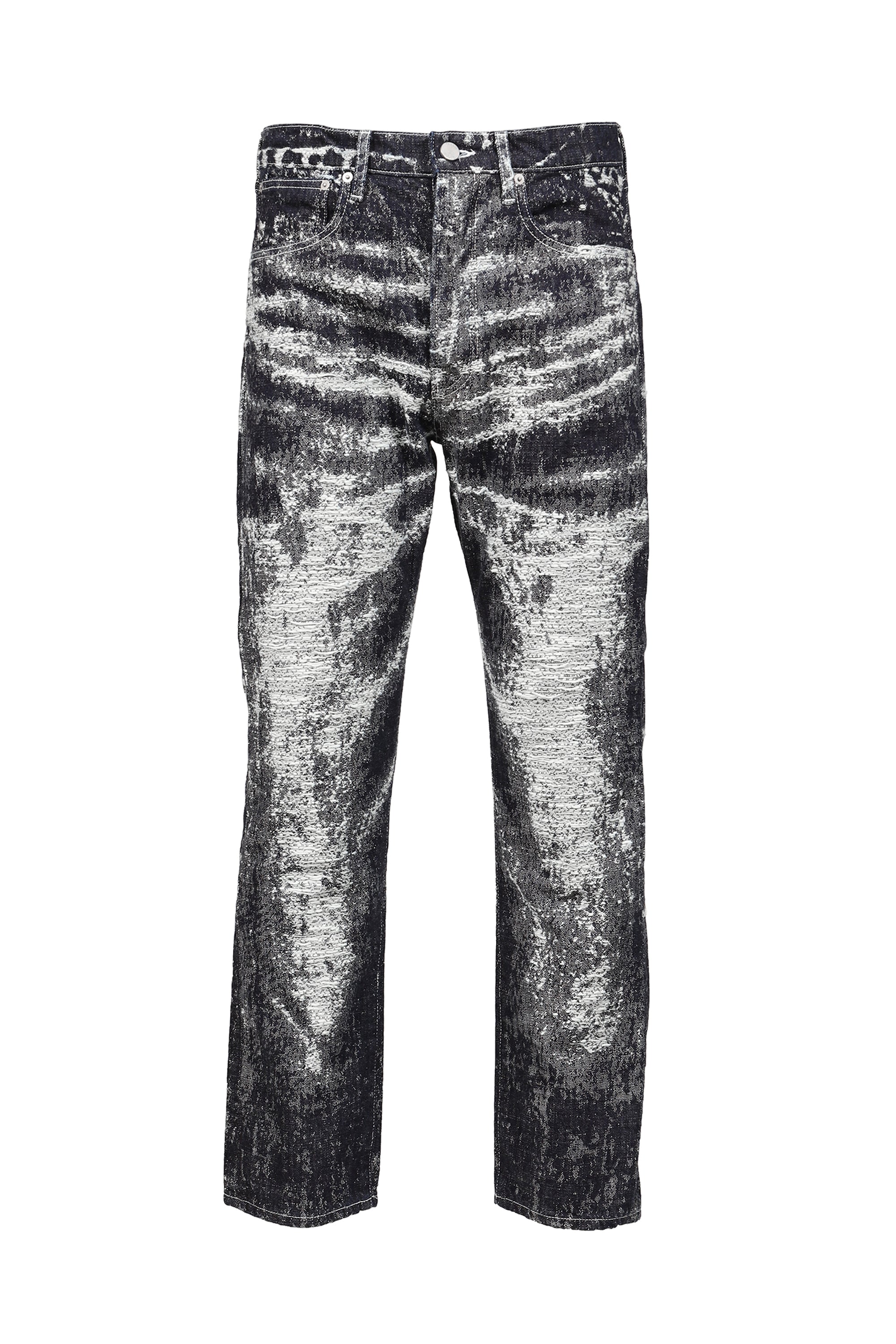 TAAKK タークFW26 JACQUARD DENIM TIGHT PANTS / ONE WASH - NUBIAN