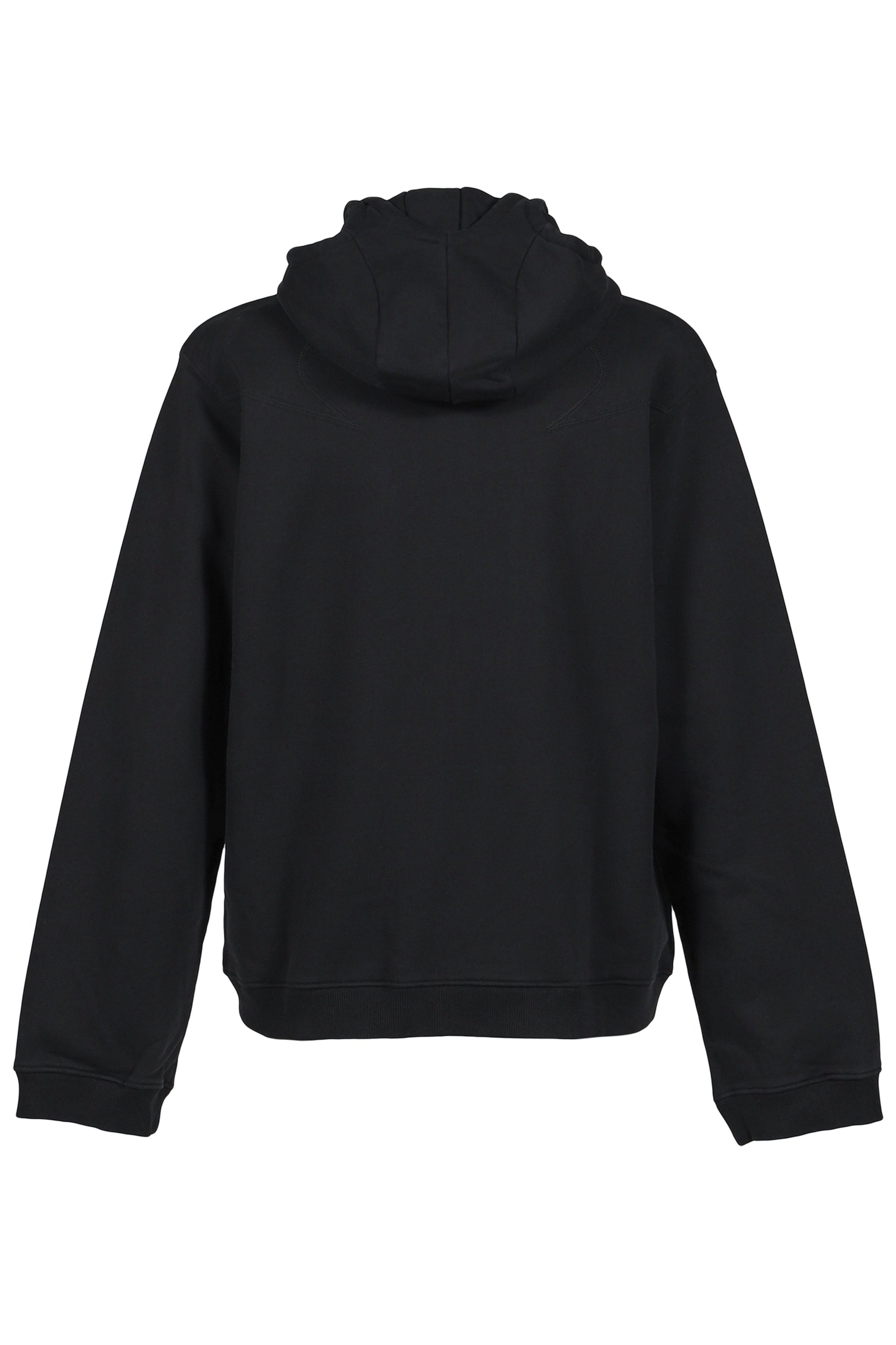 THREE ZIP HOODIE BLACK / BLK
