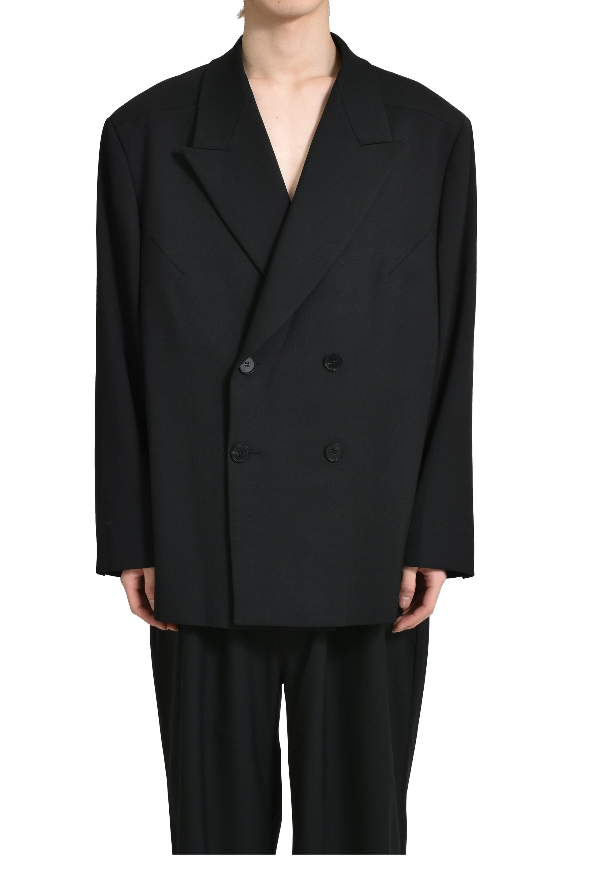entire studios DOUBLE BREASTED BLAZER BLACK / BLK