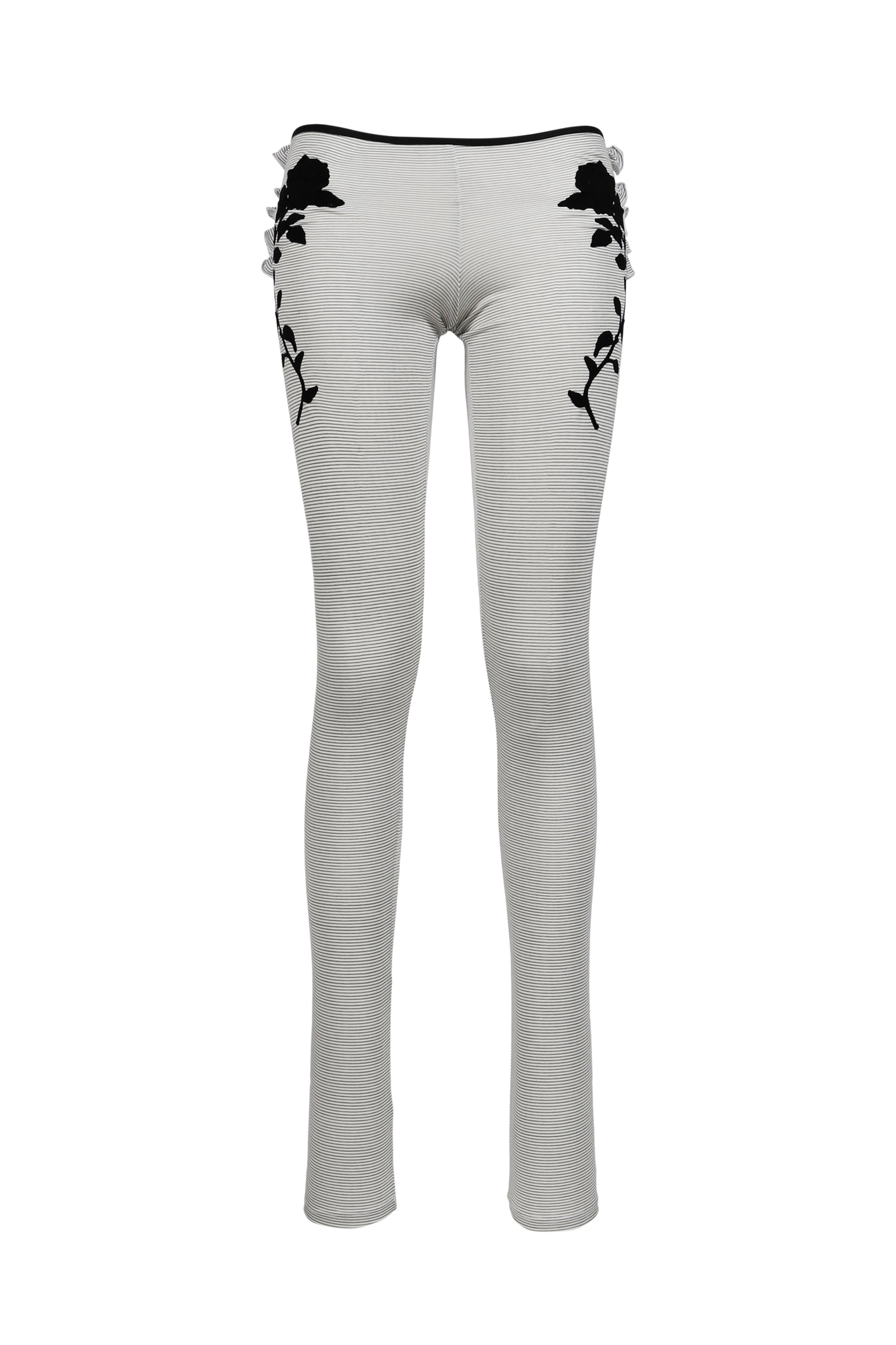 MAGNOLIA FRILLED LEGGINGS / GRY WHT