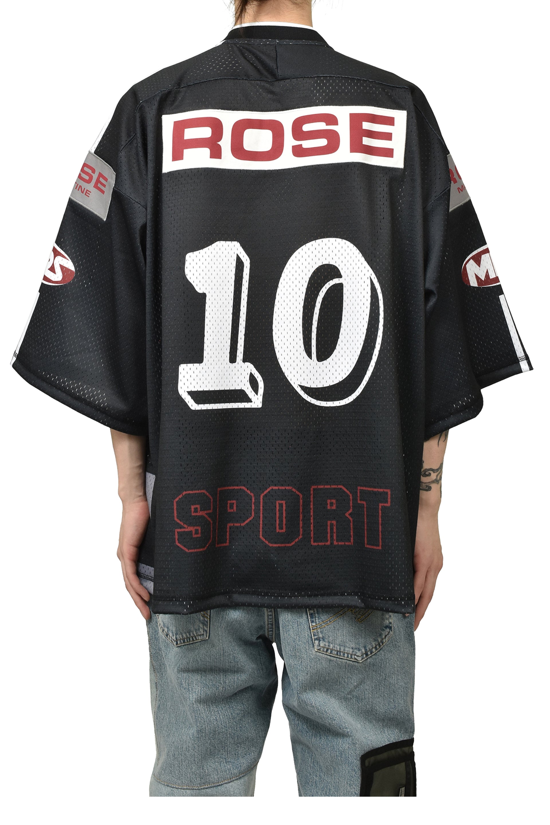 OVERSIZED HOCKEY TOP / BLK GRY