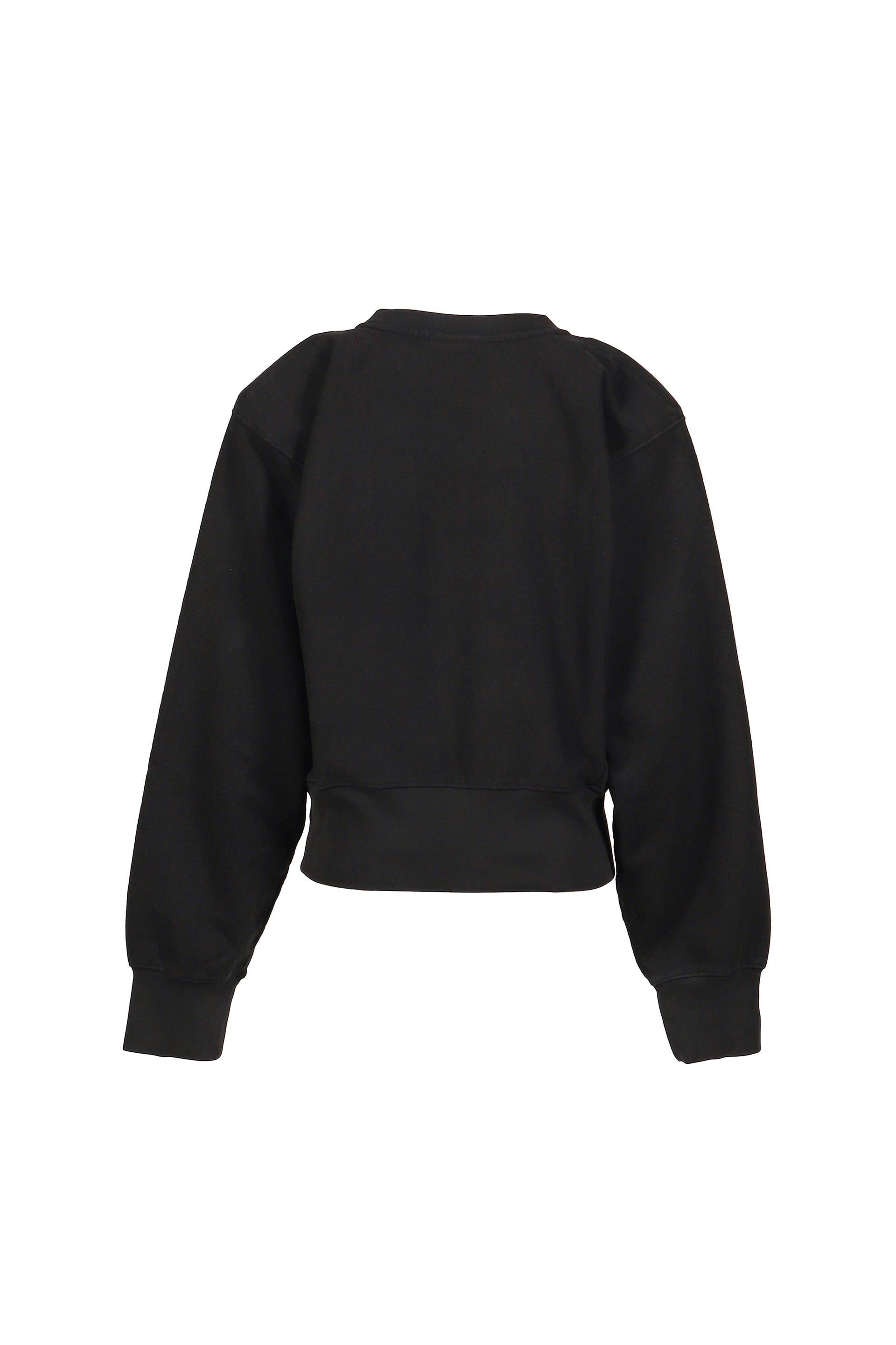 SHOULDERPAD SWEATSHIRT KNIT / BLK