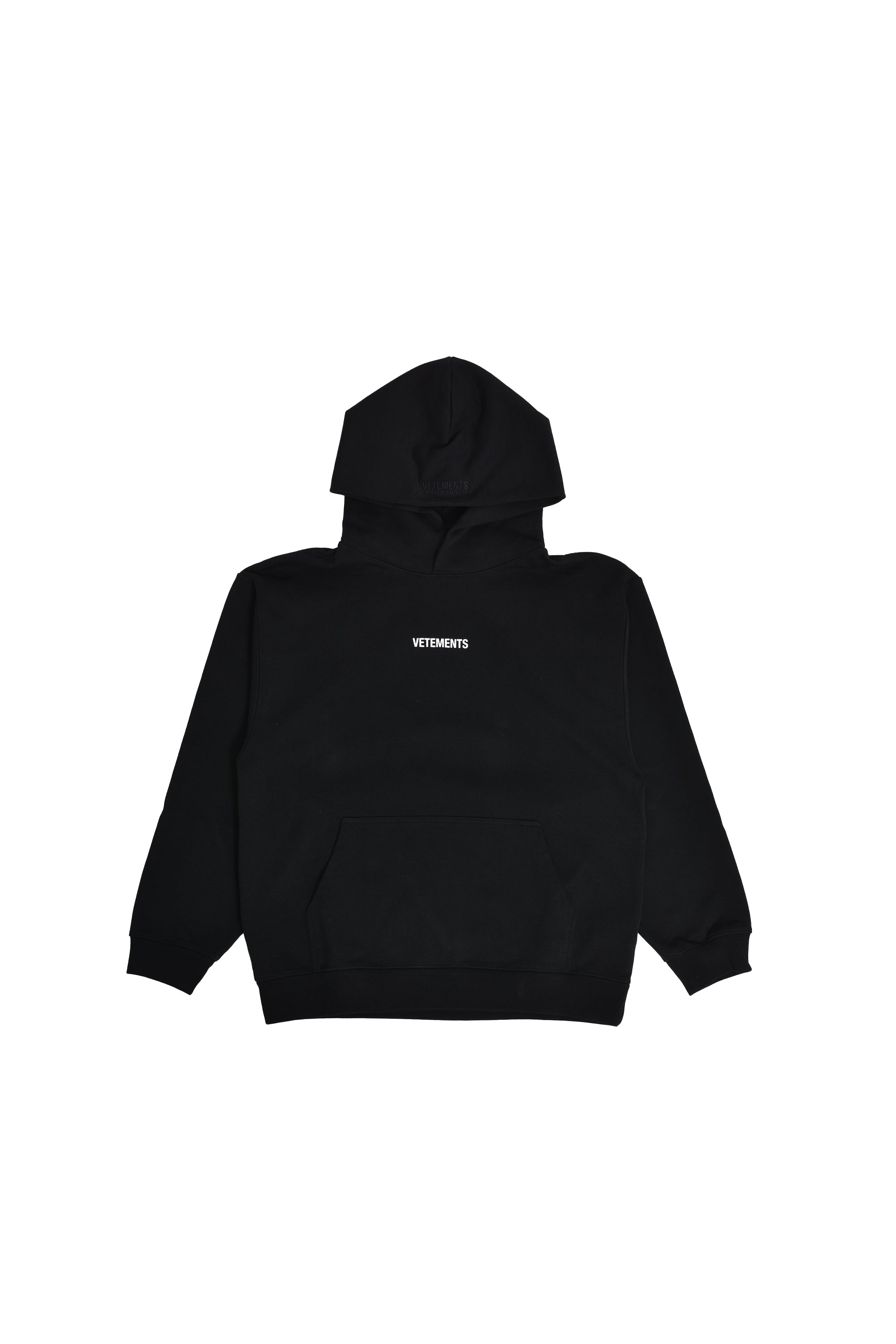 VETEMENTS ヴェトモン FW24 キッズ KIDS LOGO HOODIE / BLK - NUBIAN