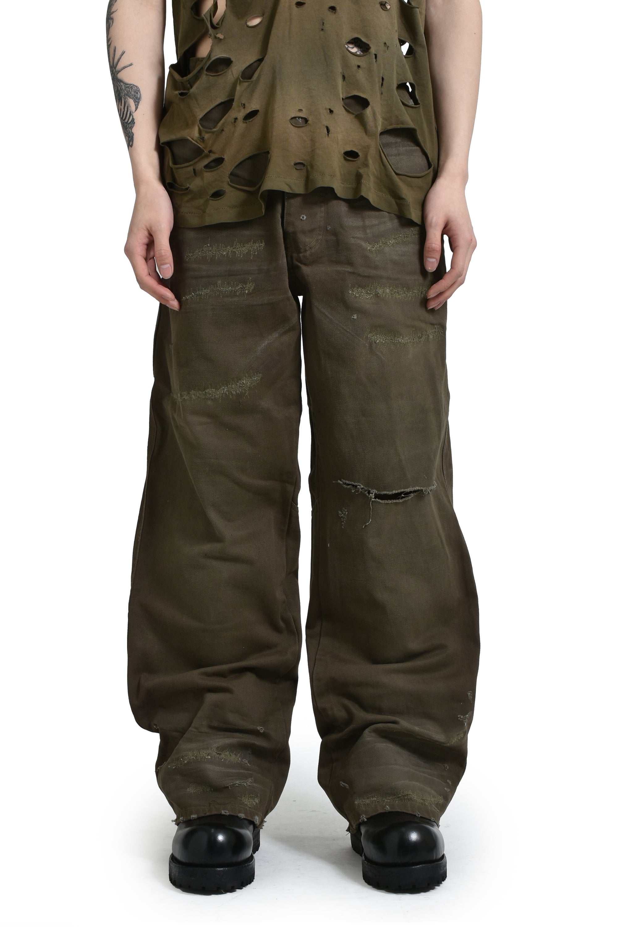 ALEXANDER DIGENOVA UNDERGROUND PAINTER PANTS / ARMY GRN