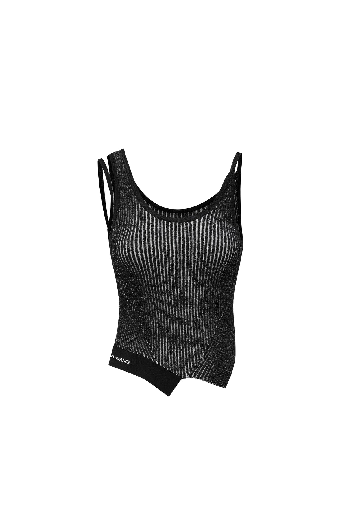 DECONSTRUCTED KNITTED TANK TOP / BLK