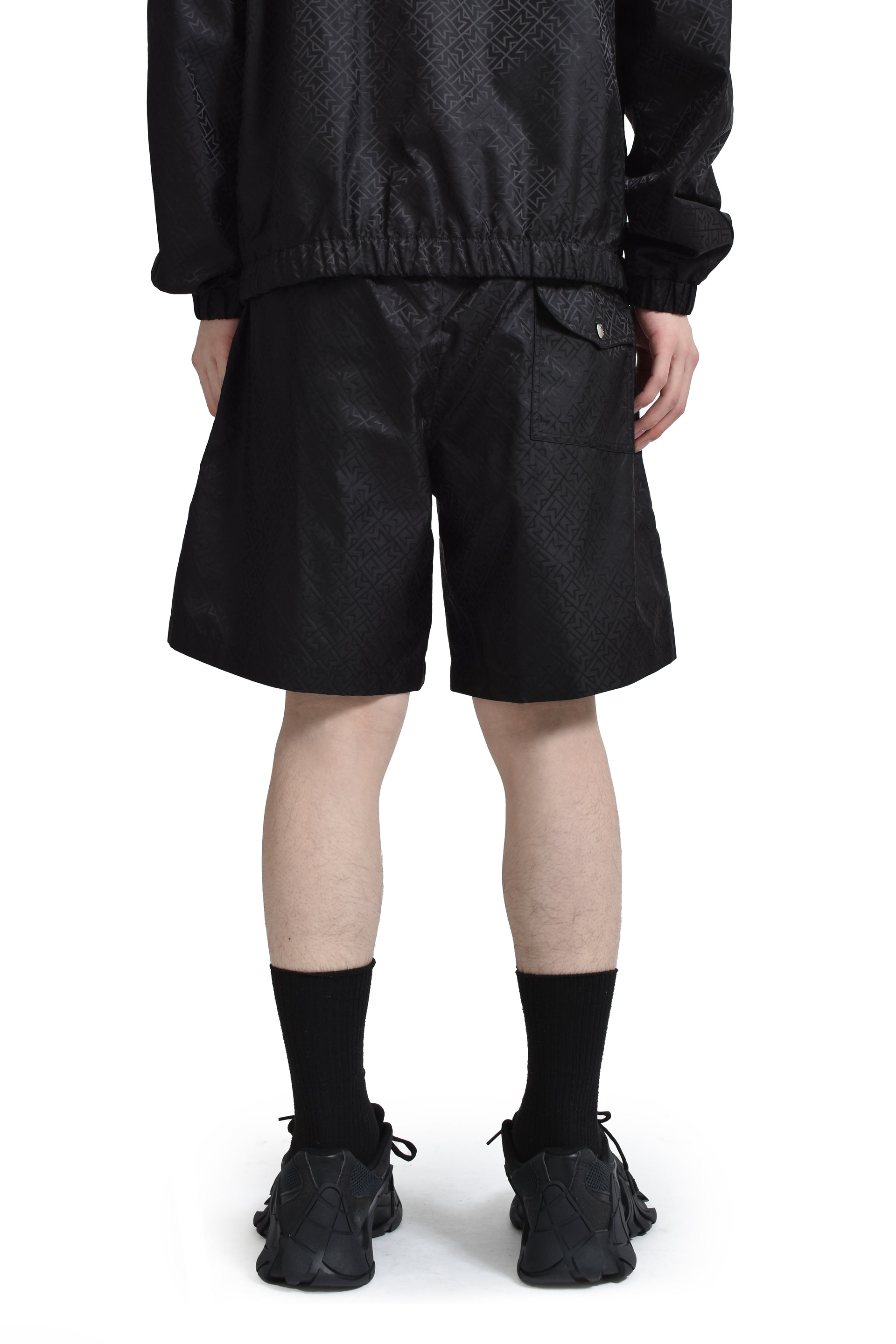 Moncler MUTI LOGO SWIMWEAR / BLK